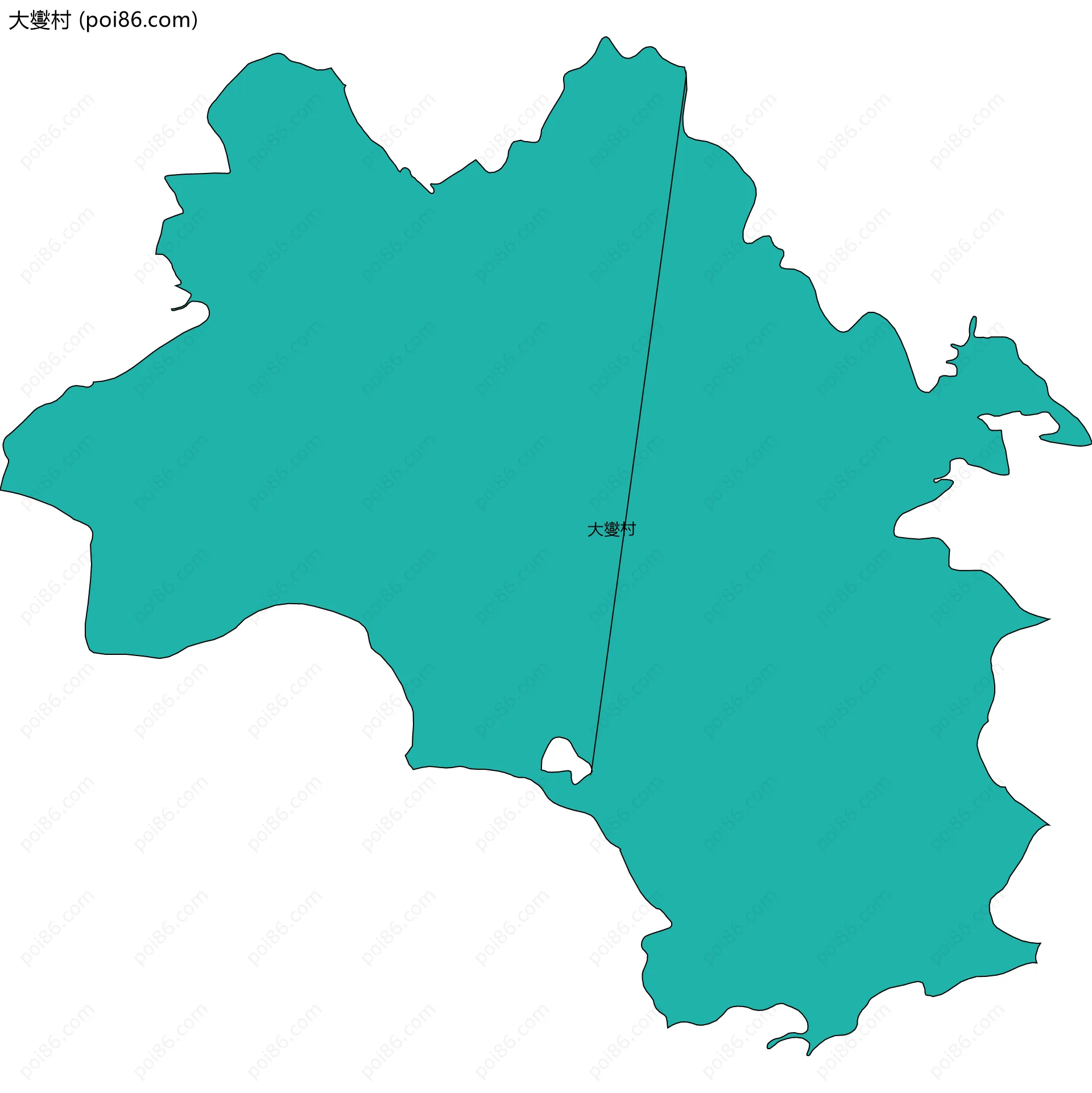 大燮村边界地图