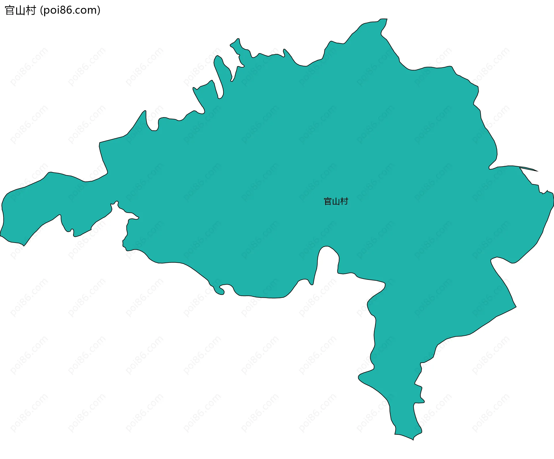 官山村边界地图