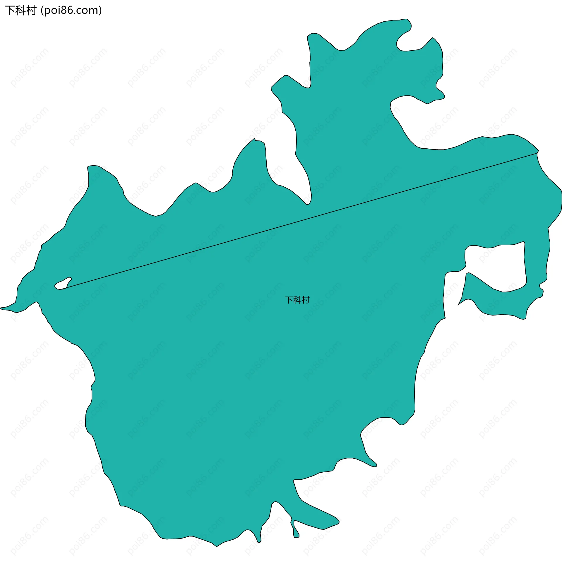 下科村边界地图