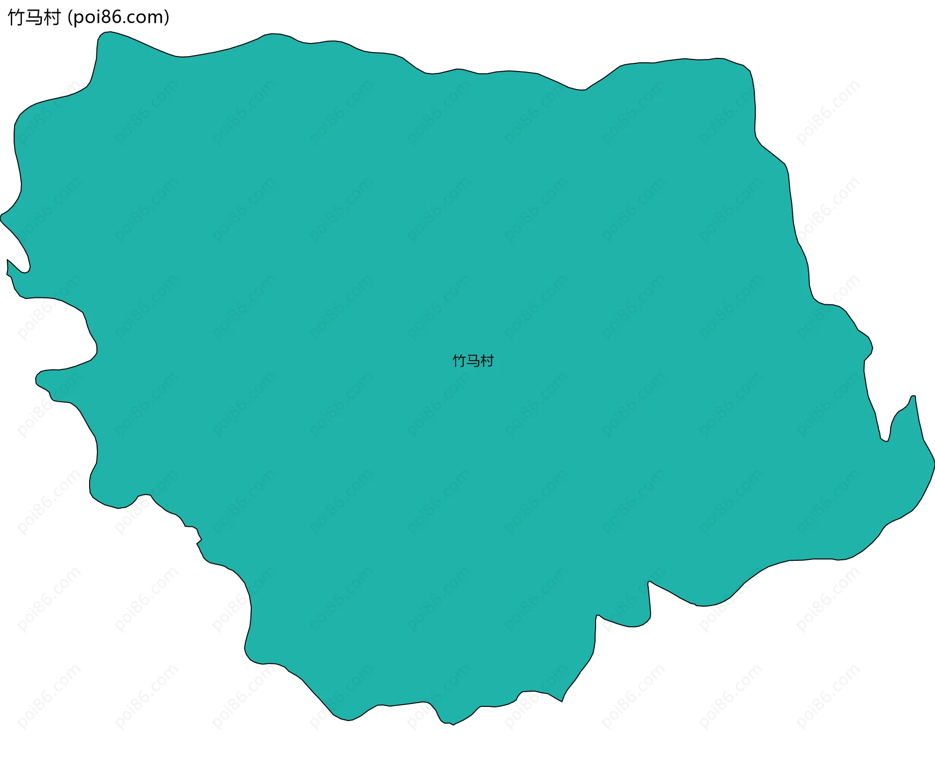 竹马村边界地图
