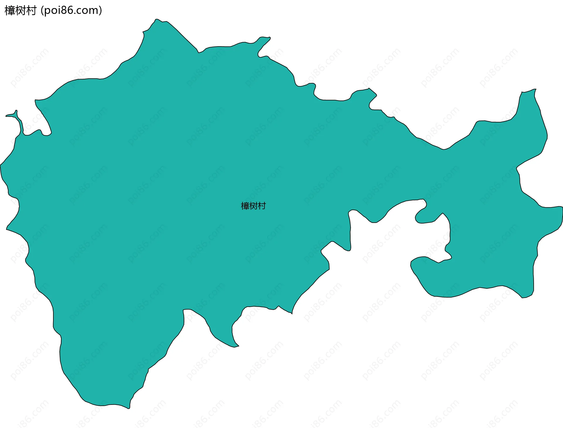 樟树村边界地图