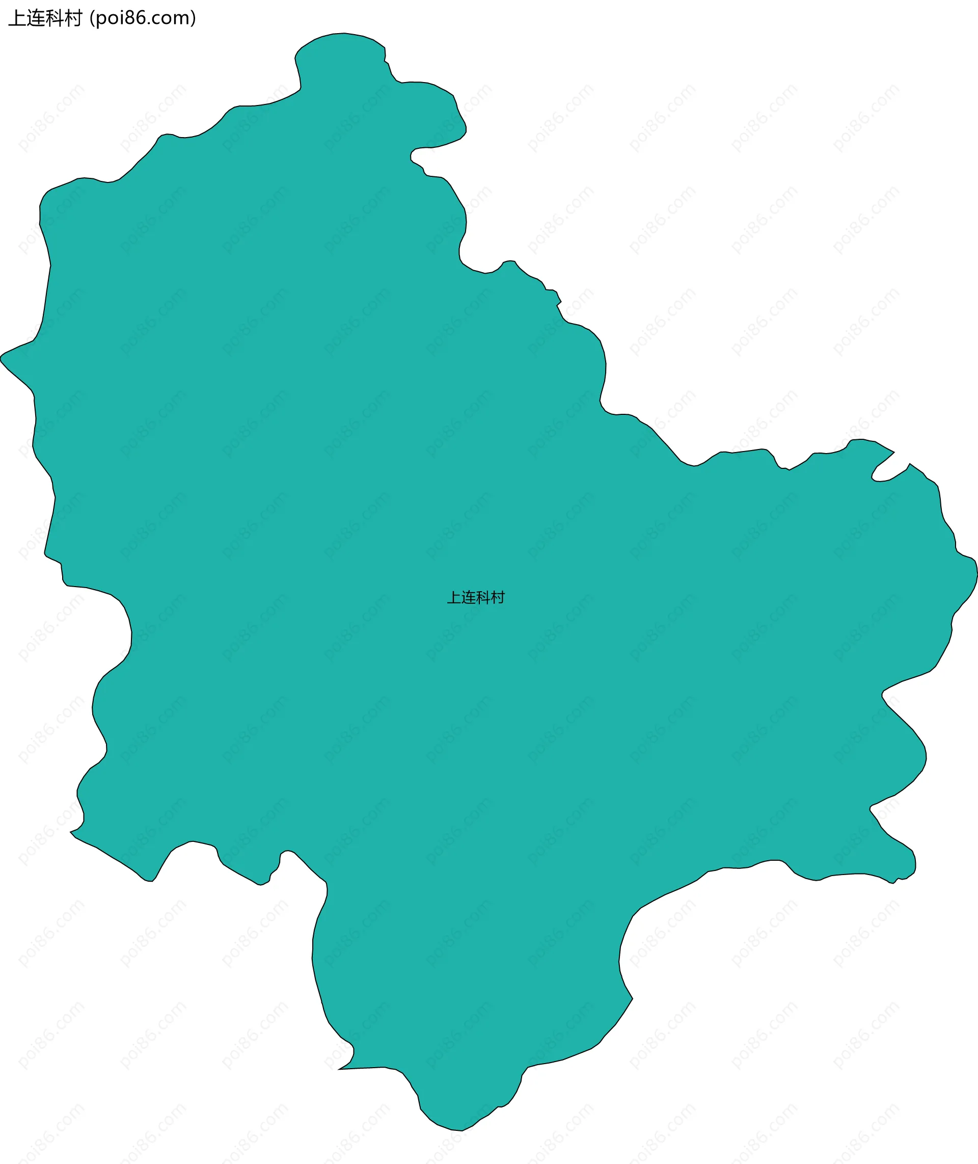 上连科村边界地图