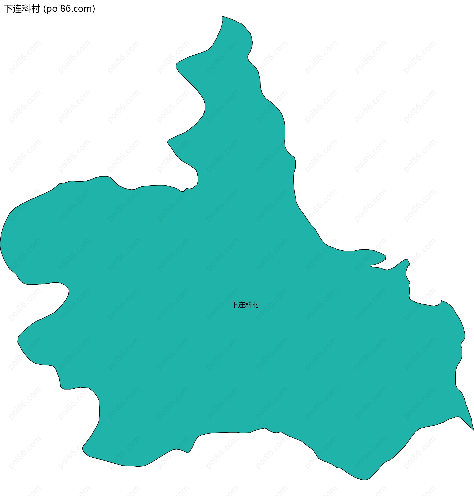 下连科村边界地图