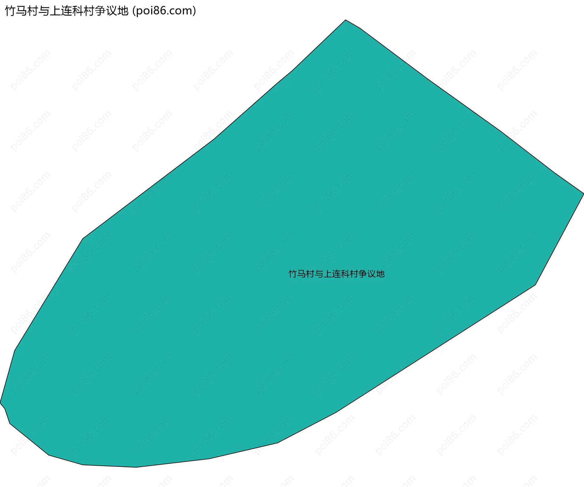 竹马村与上连科村争议地边界地图