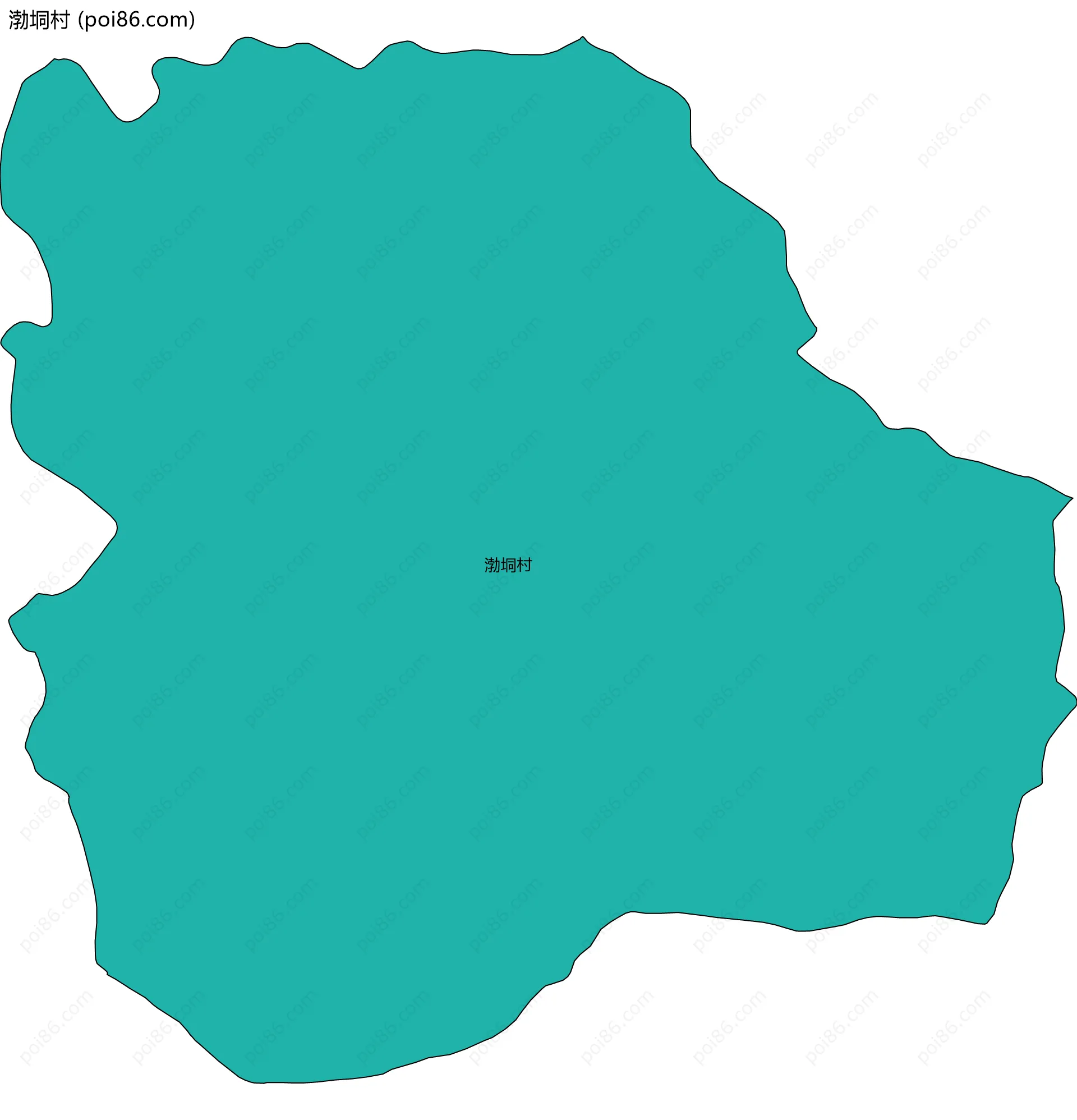 渤垌村边界地图