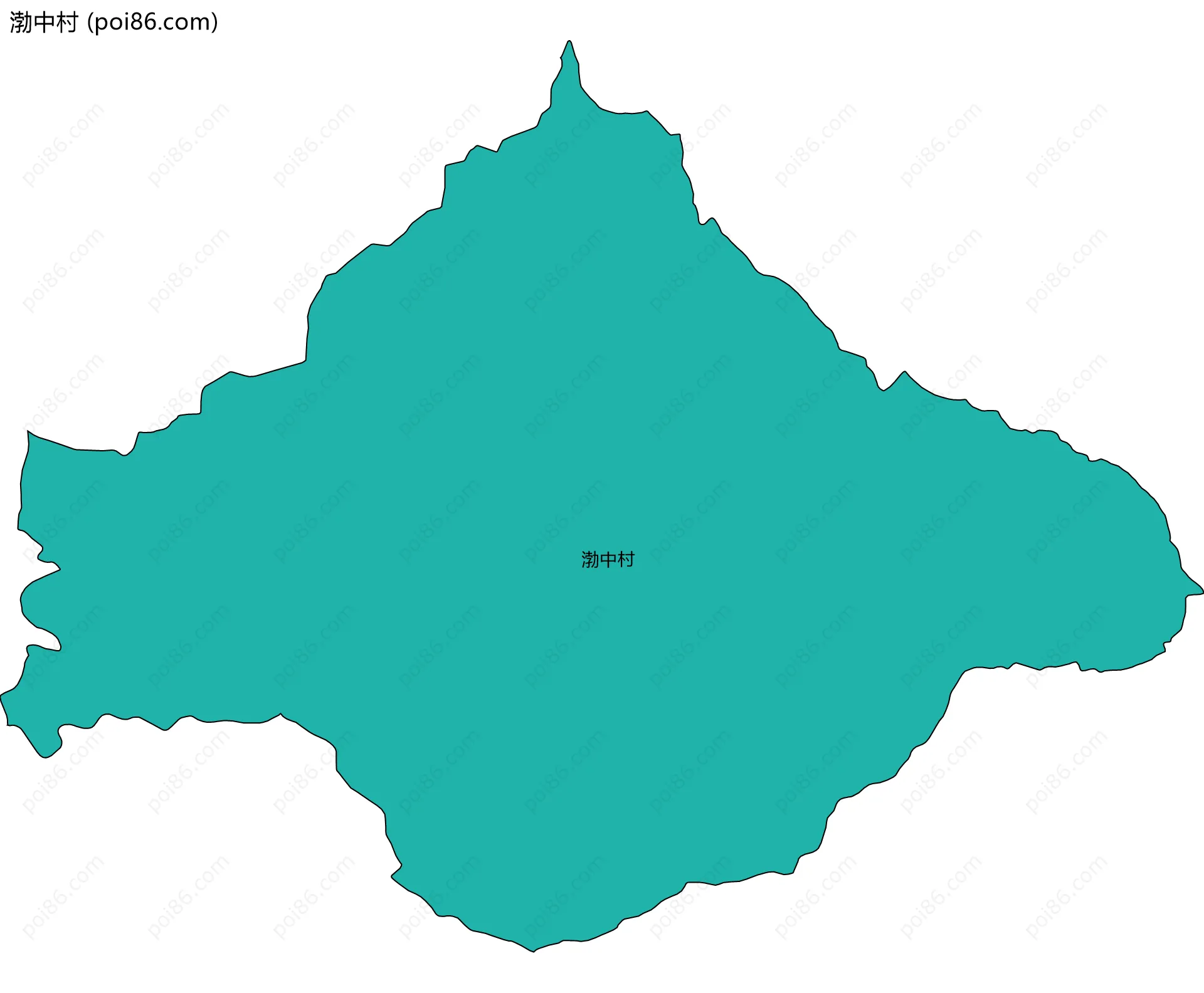 渤中村边界地图