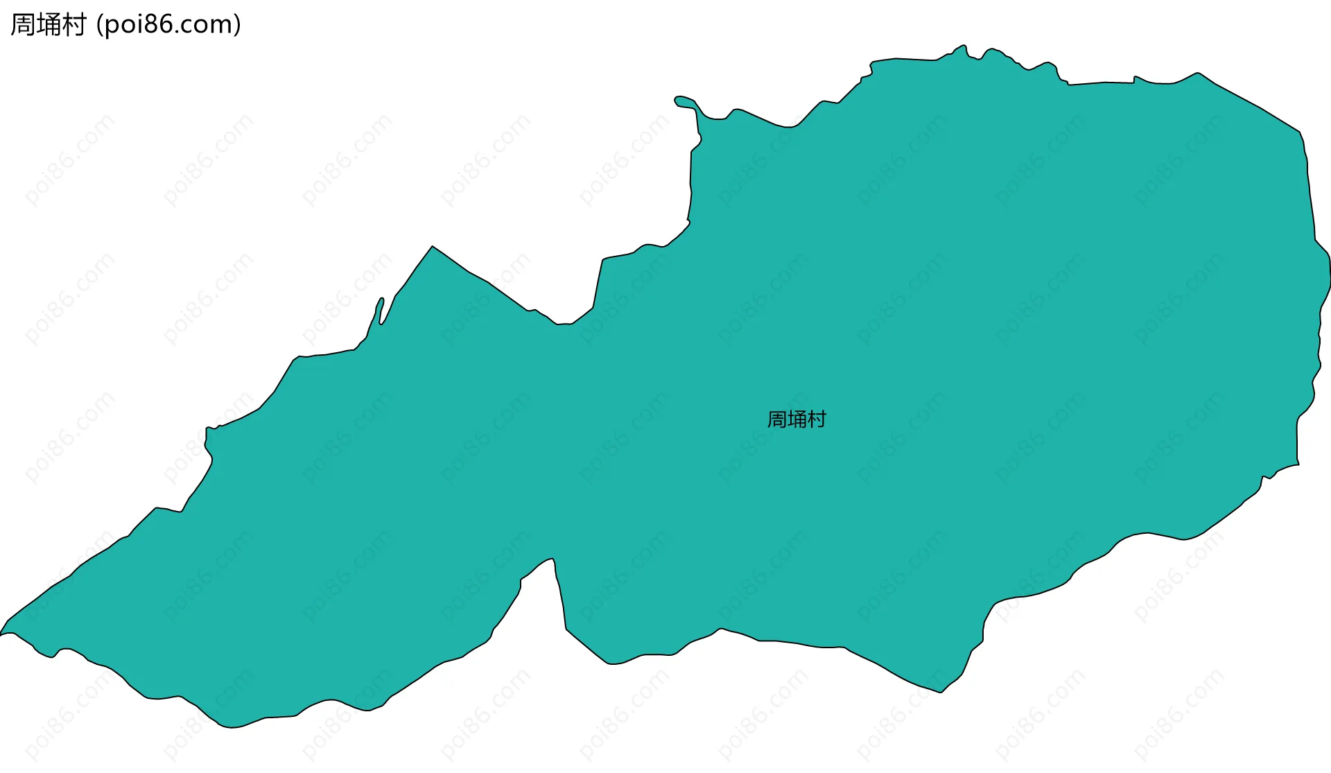 周埇村边界地图