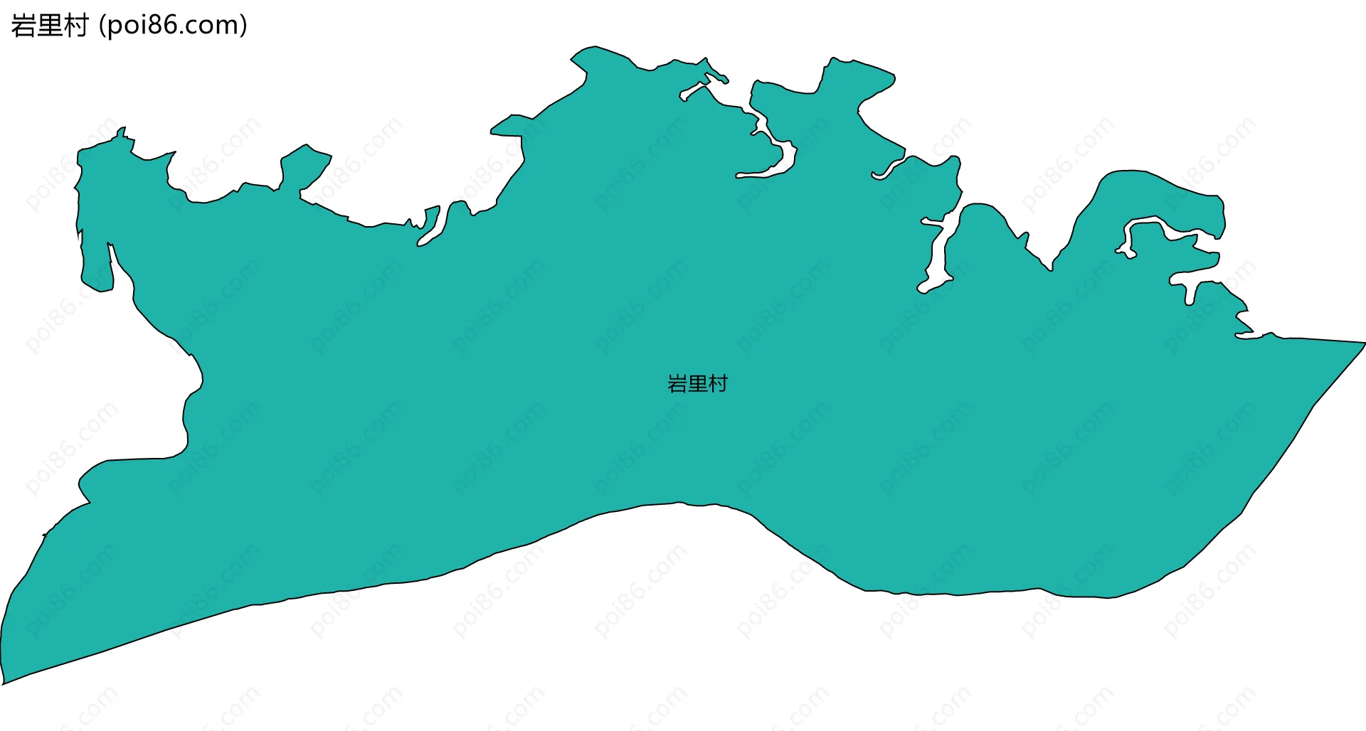 岩里村边界地图