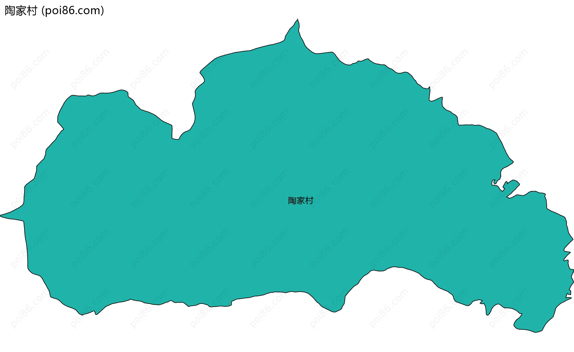 陶家村边界地图