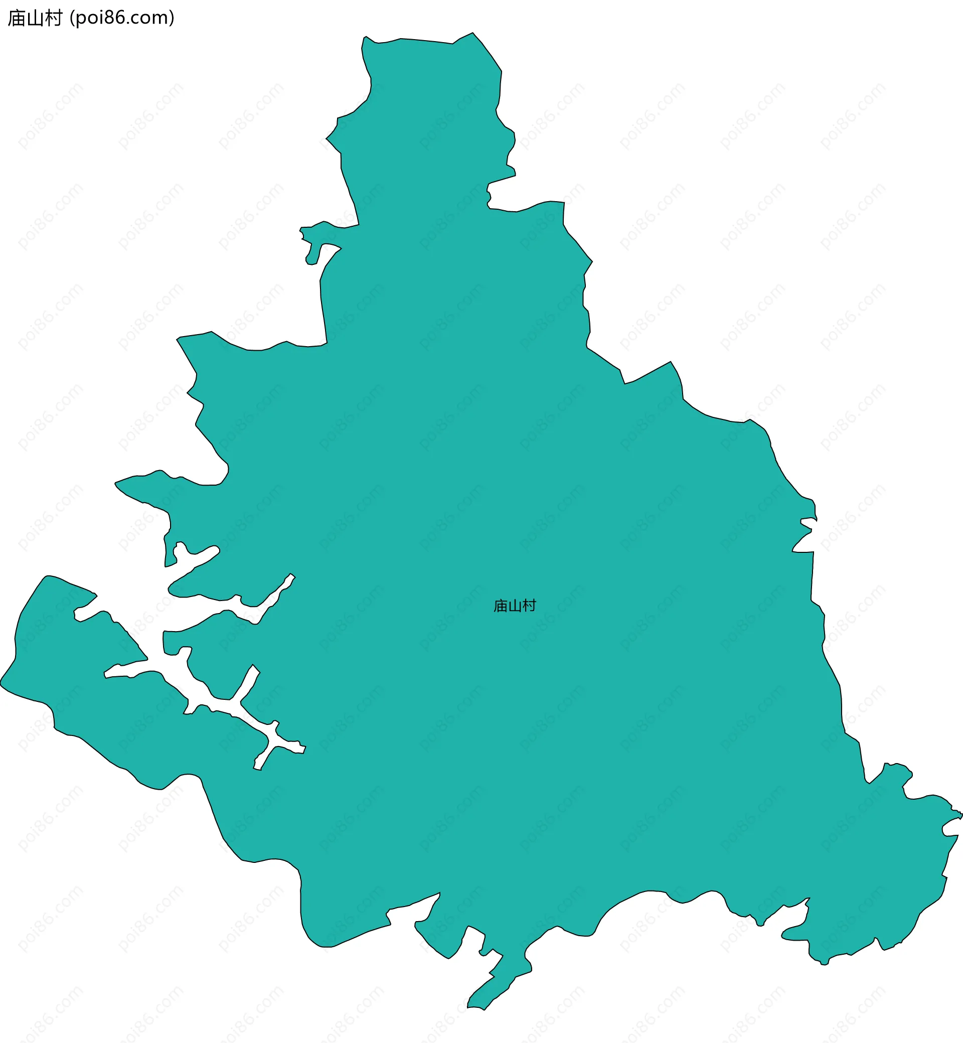 庙山村边界地图