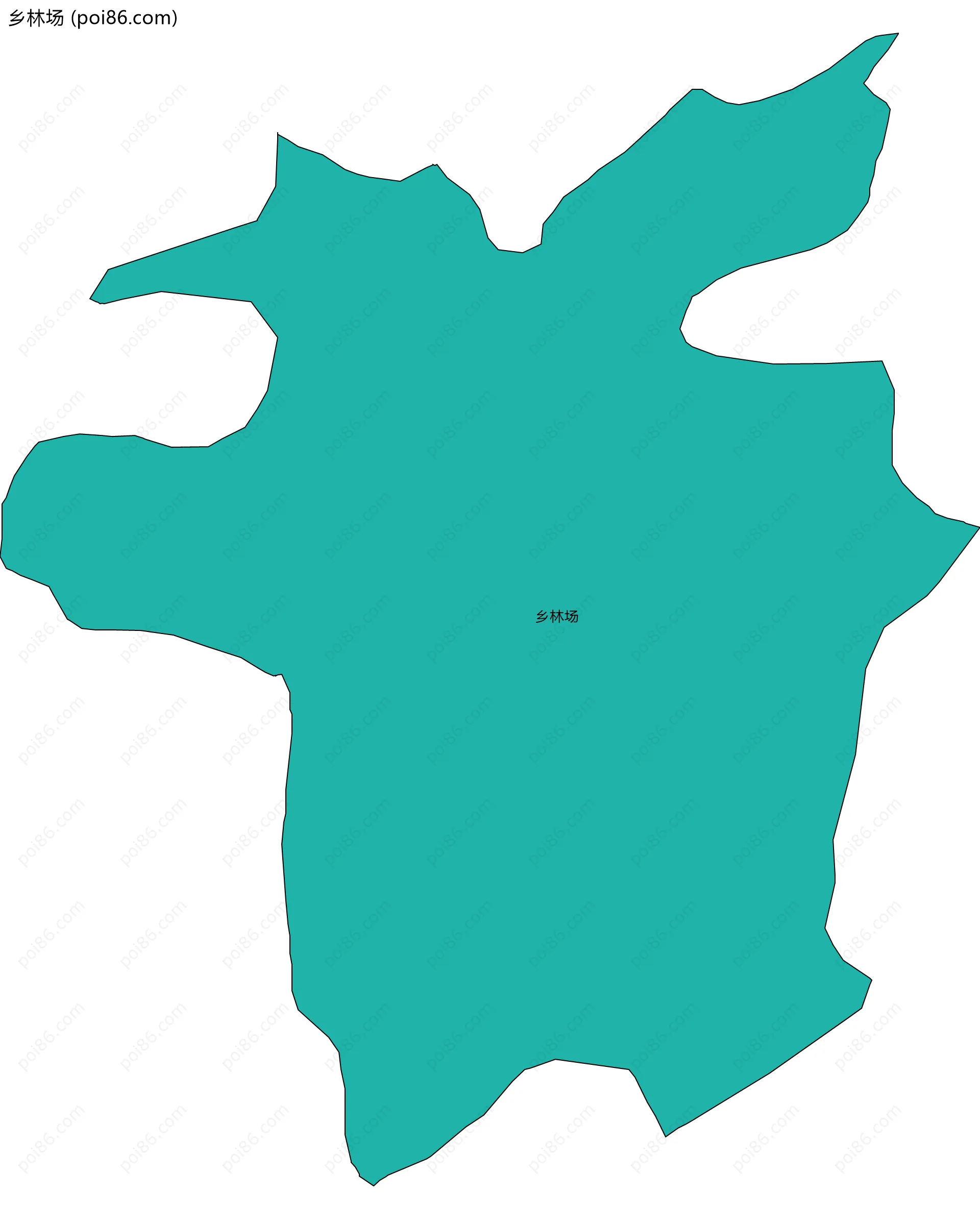 乡林场边界地图