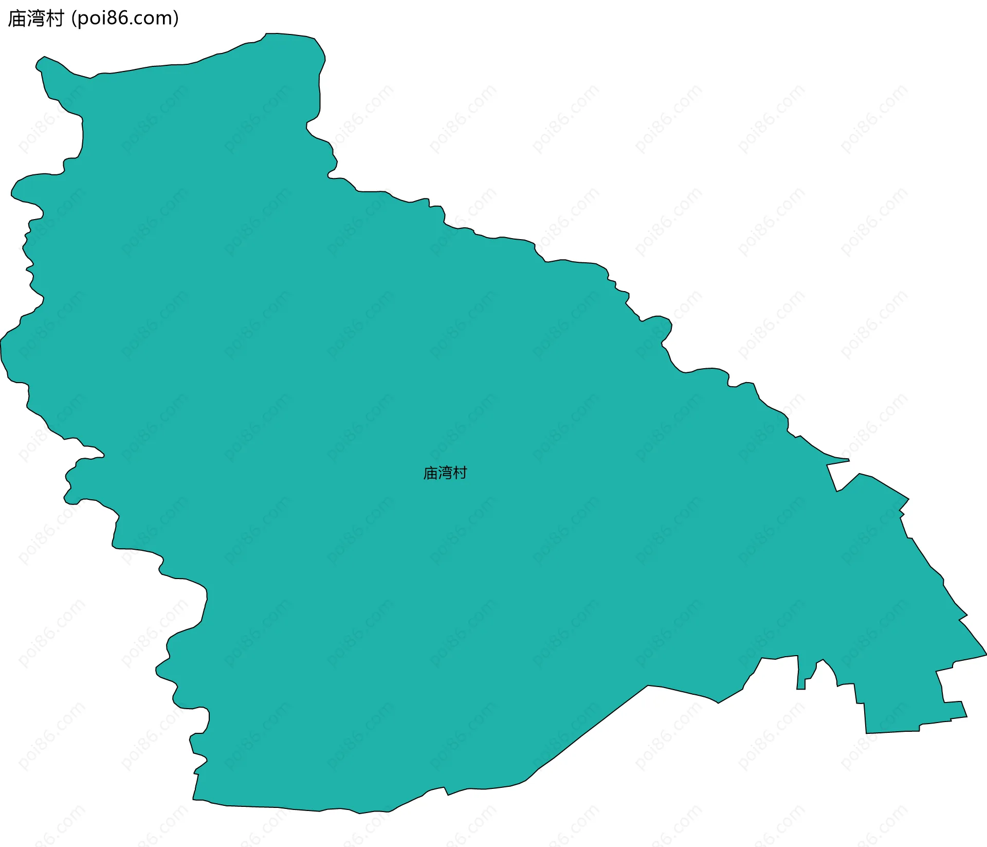庙湾村边界地图