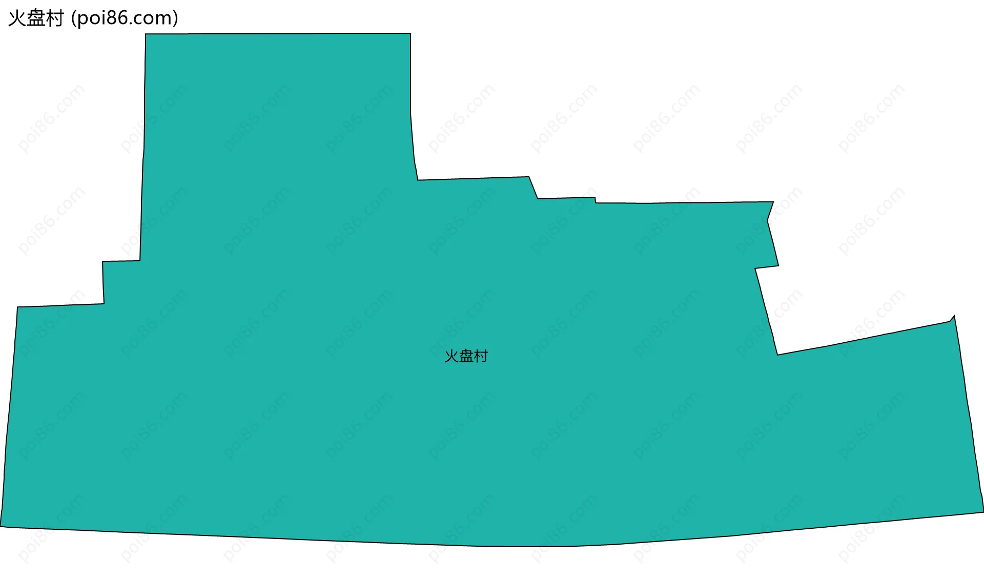 火盘村边界地图