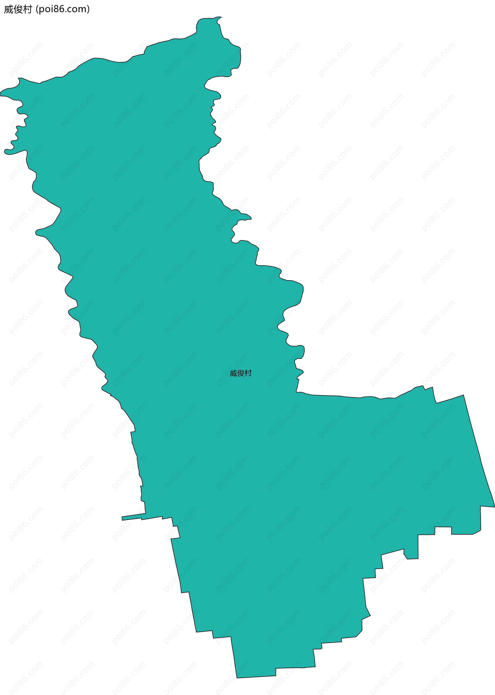 威俊村边界地图