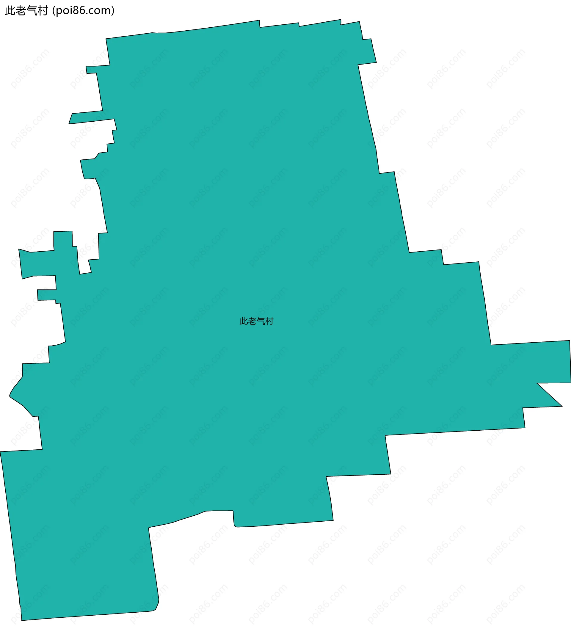 此老气村边界地图
