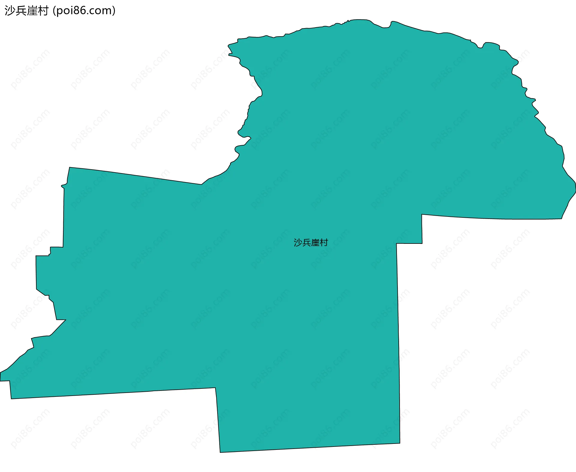沙兵崖村边界地图