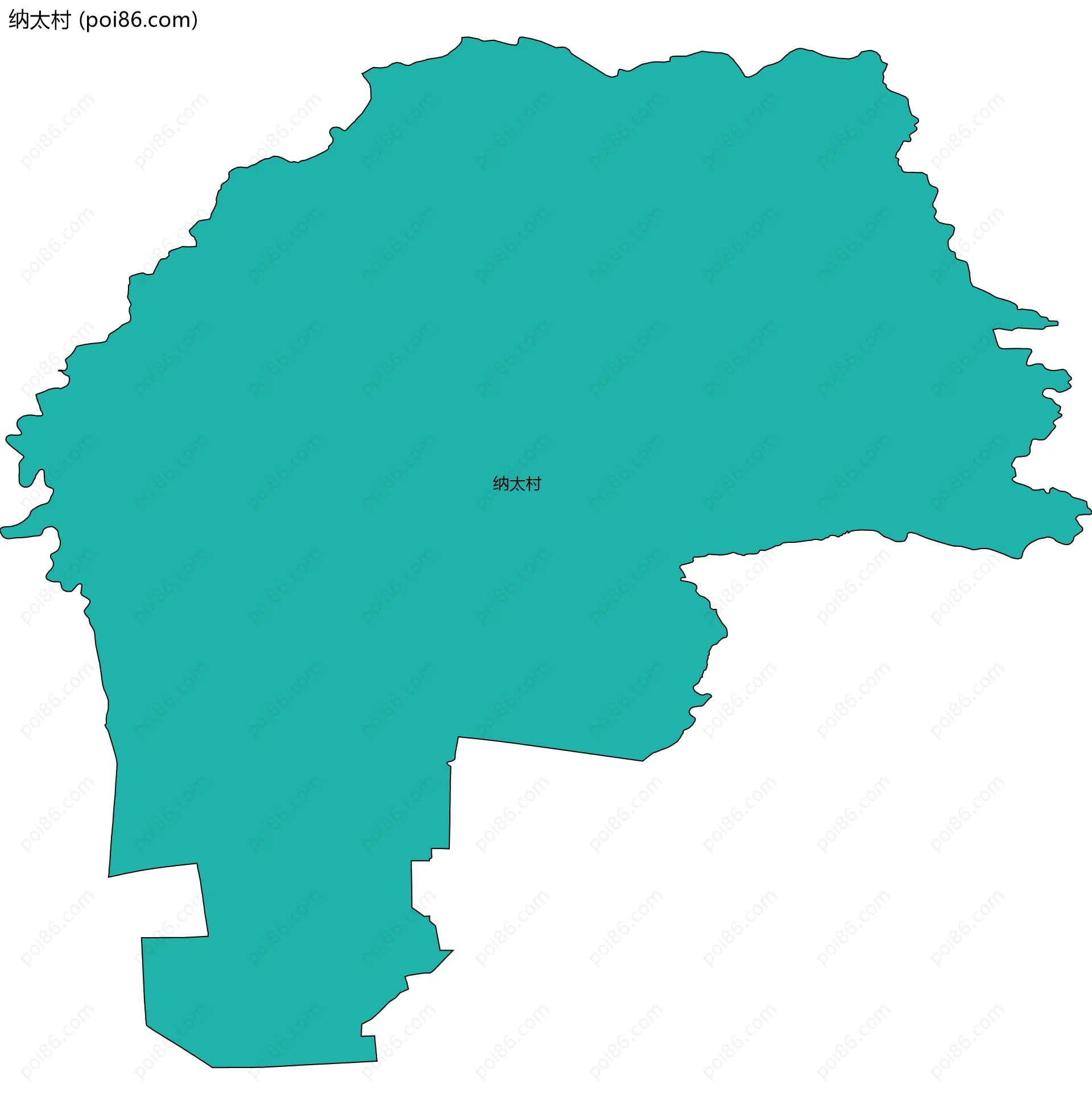 纳太村边界地图