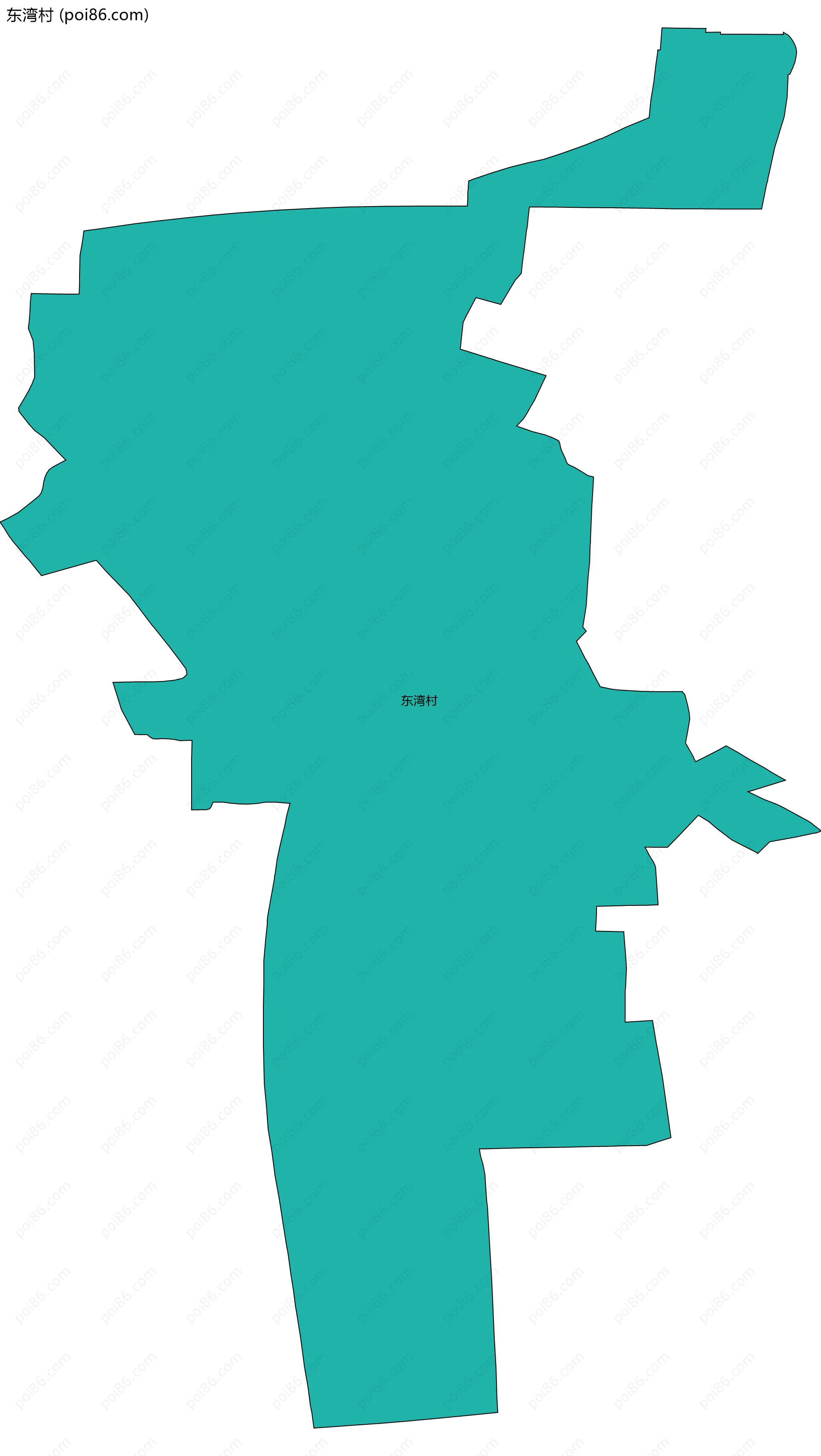 东湾村边界地图