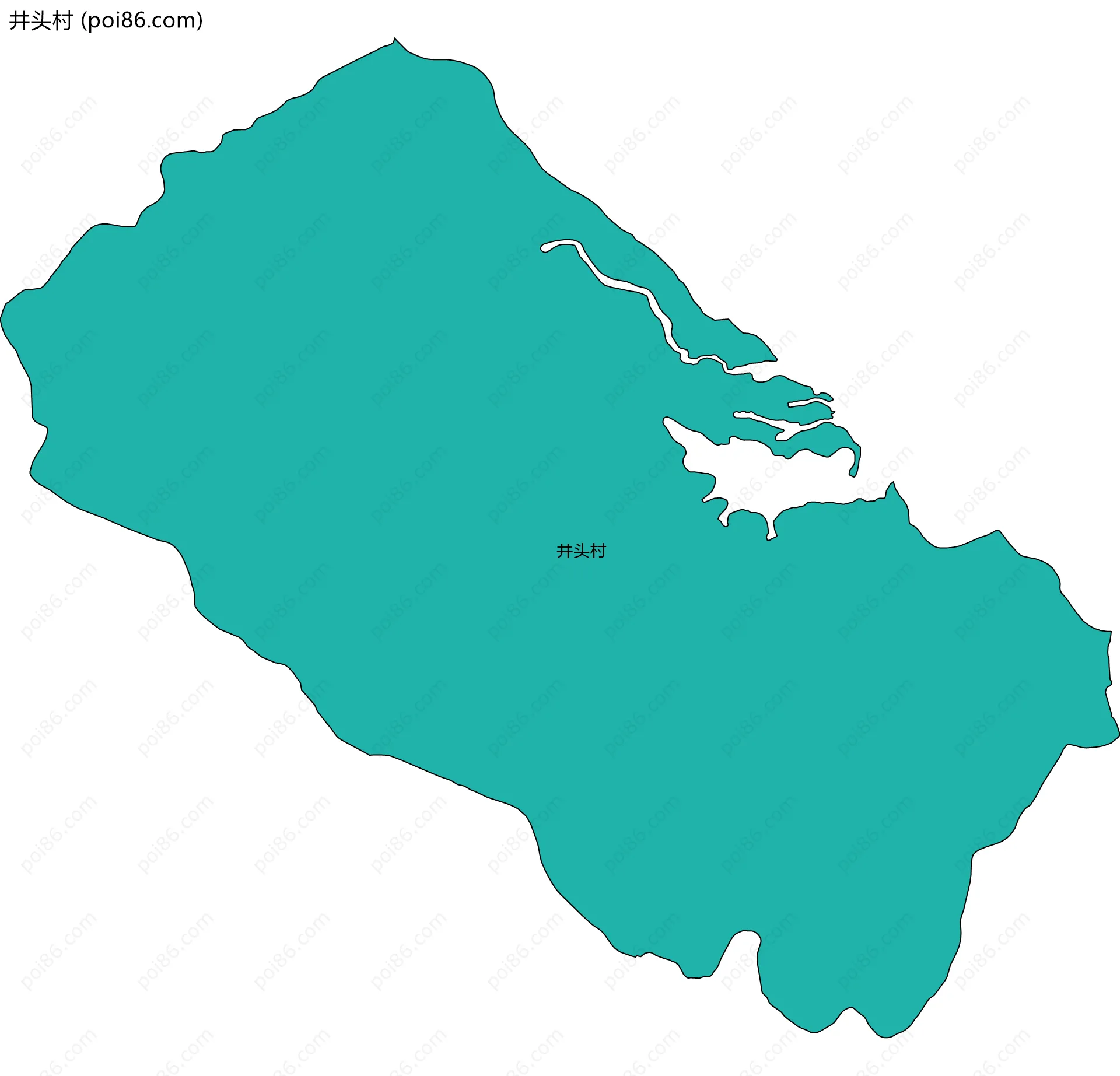 井头村边界地图