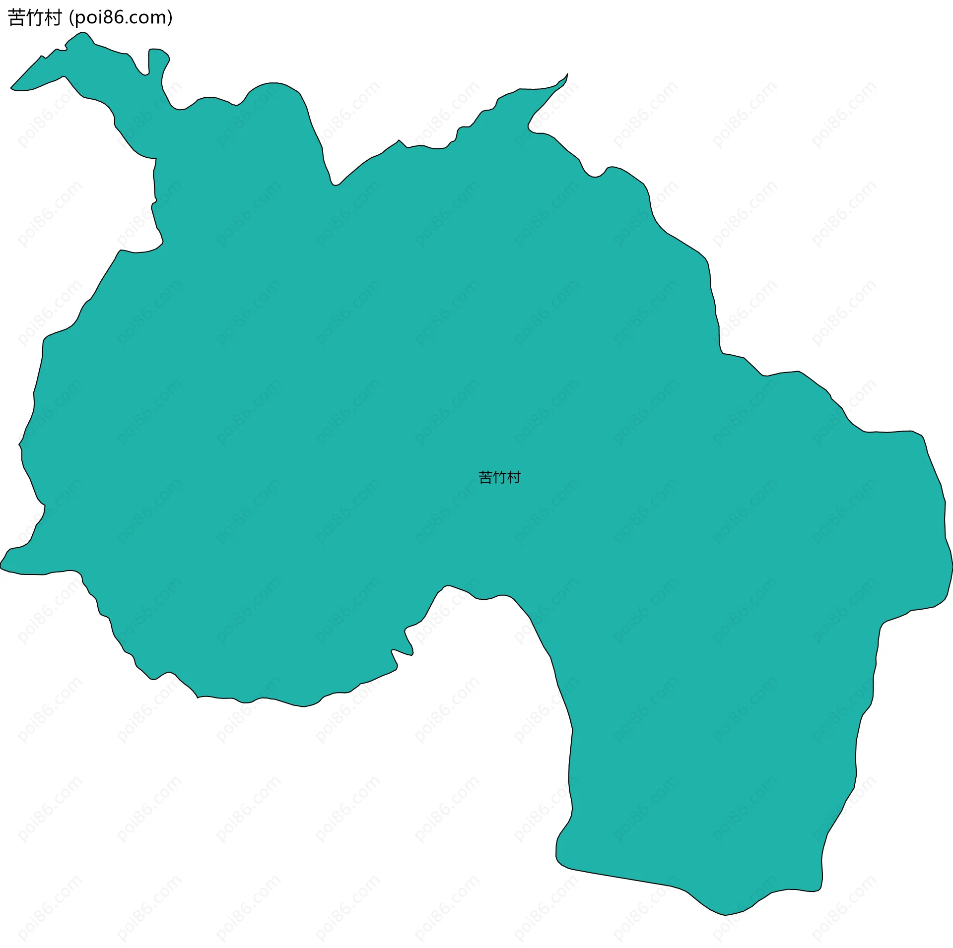 苦竹村边界地图