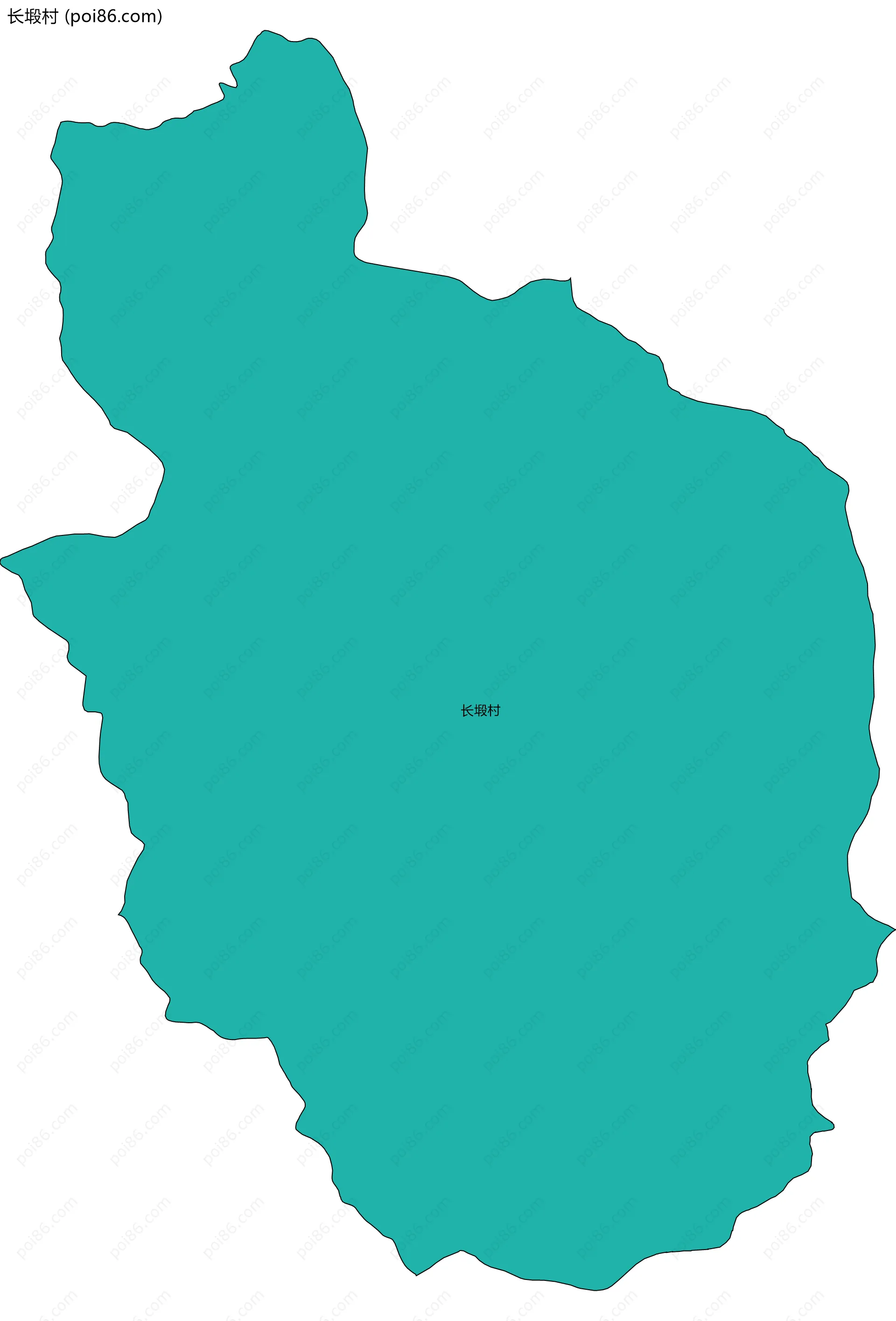 长塅村边界地图