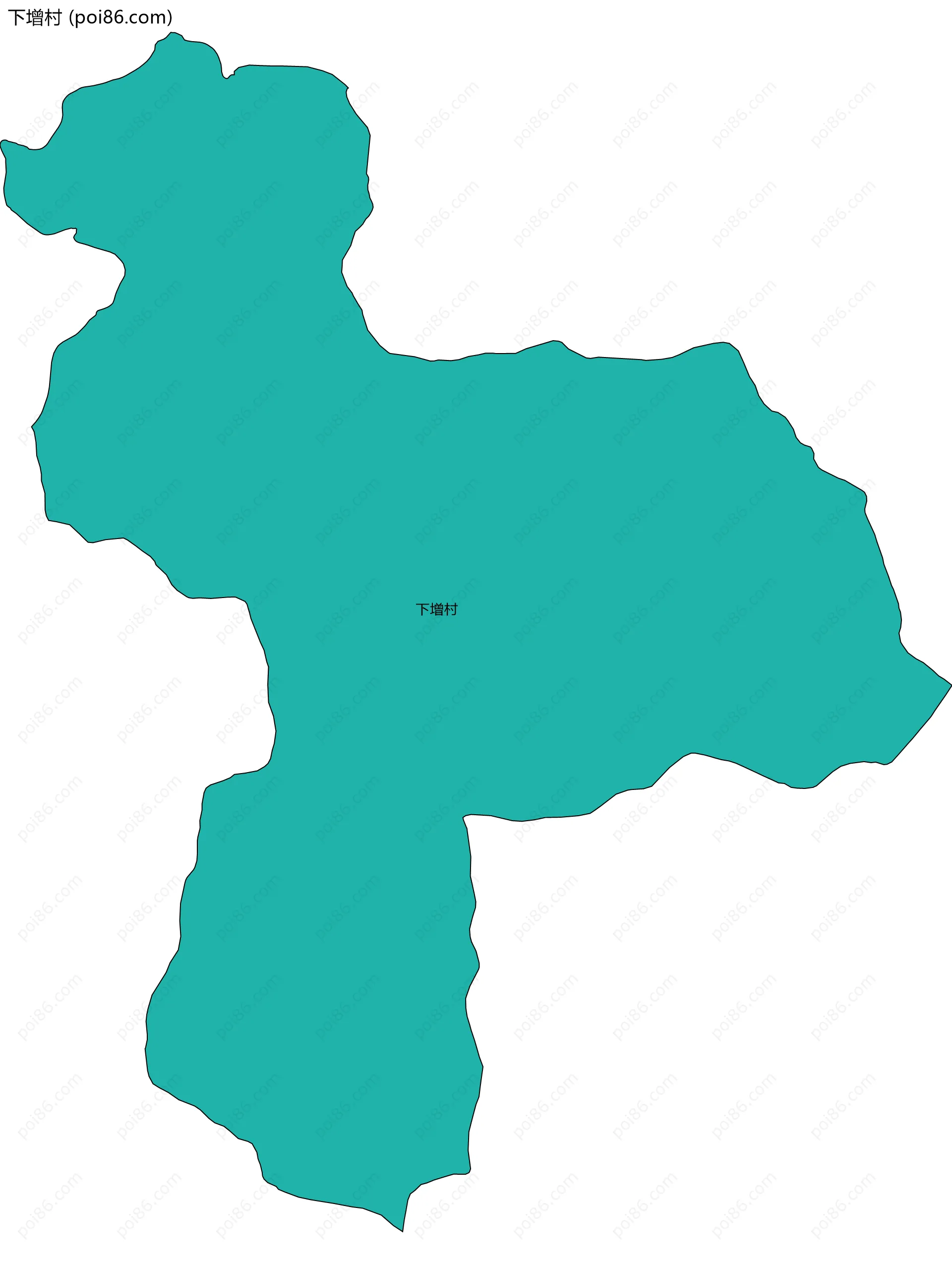 下增村边界地图