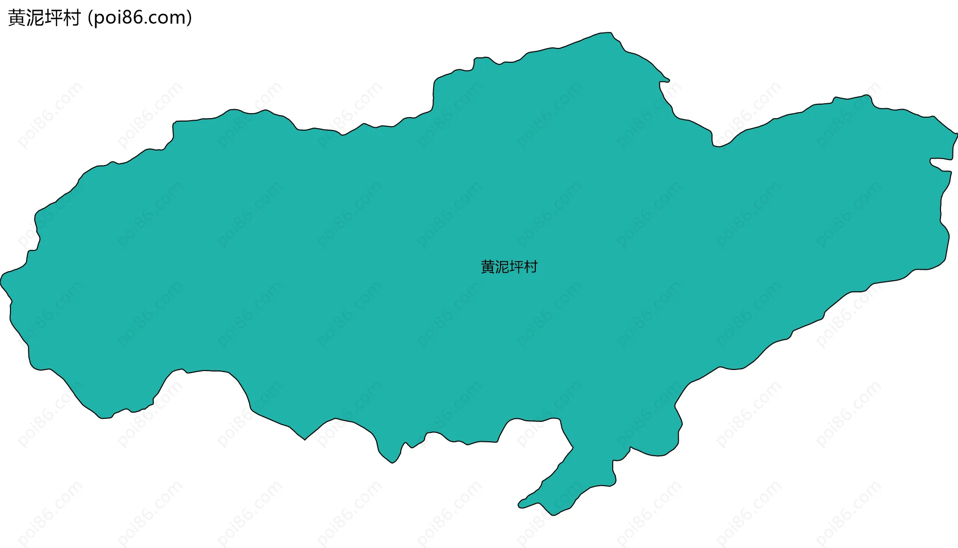 黄泥坪村边界地图