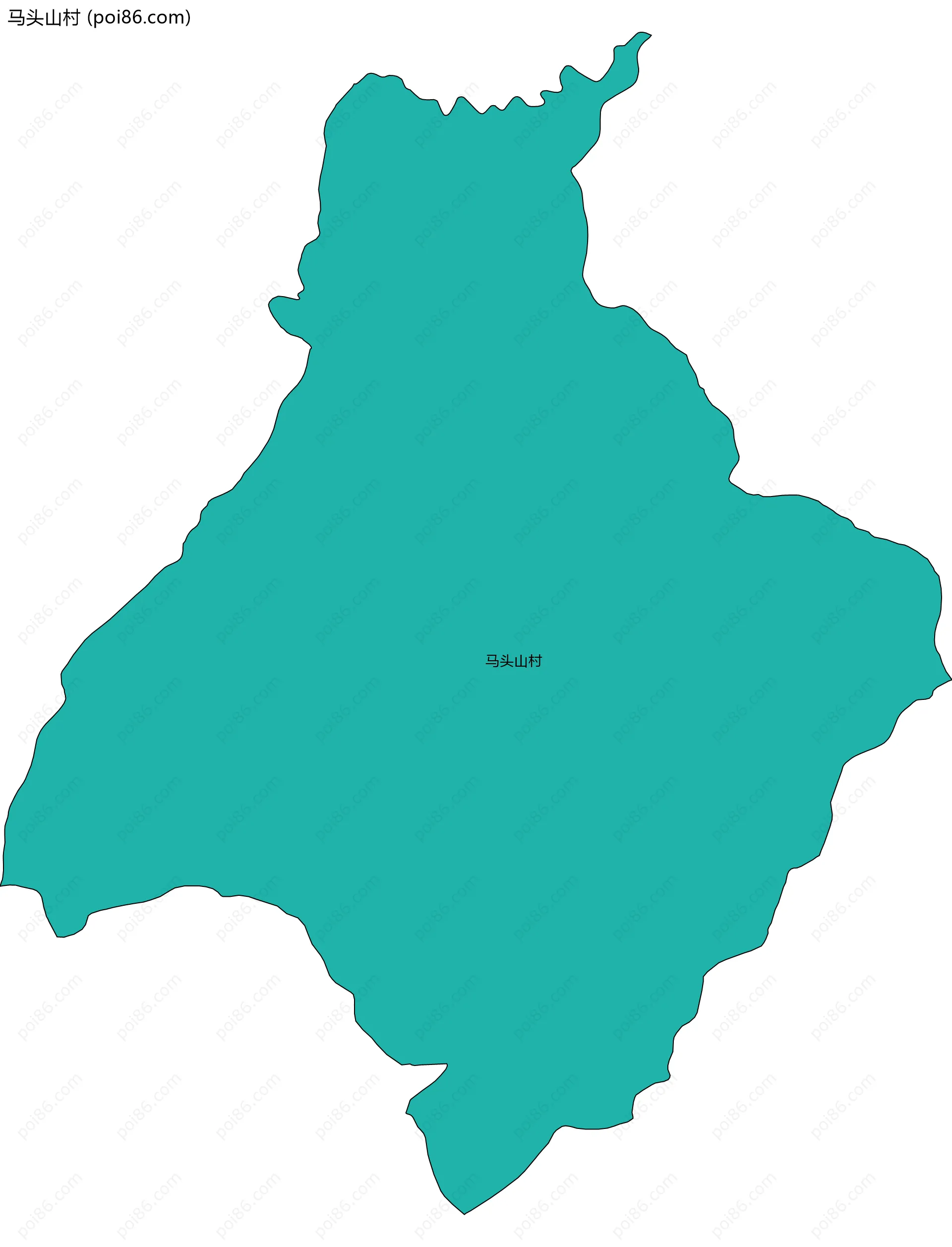 马头山村边界地图