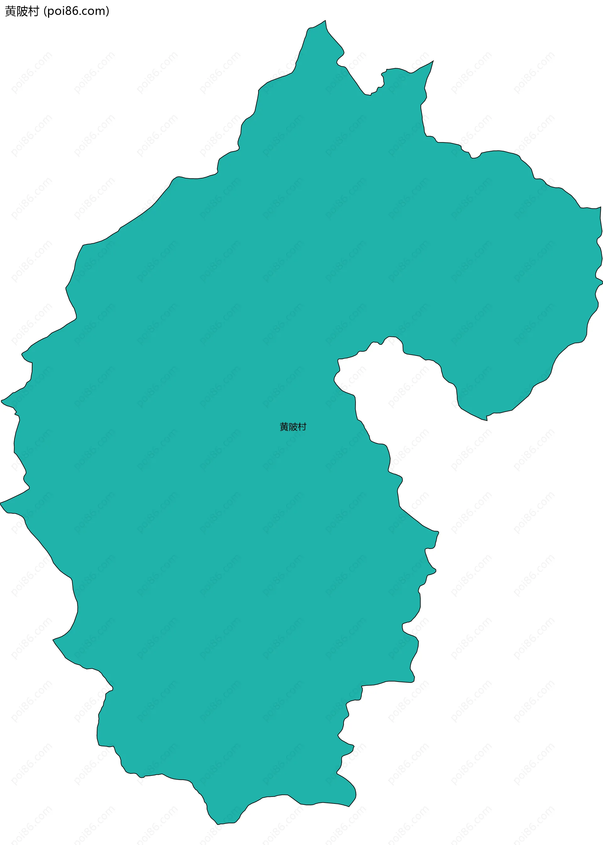 黄陂村边界地图