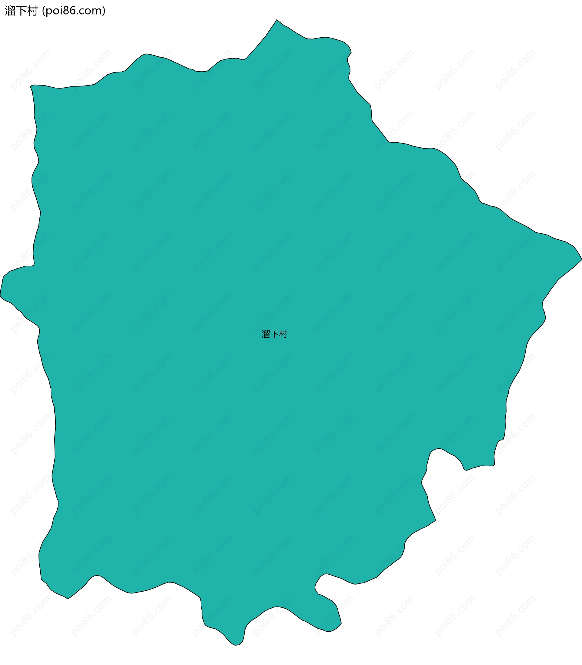 溜下村边界地图