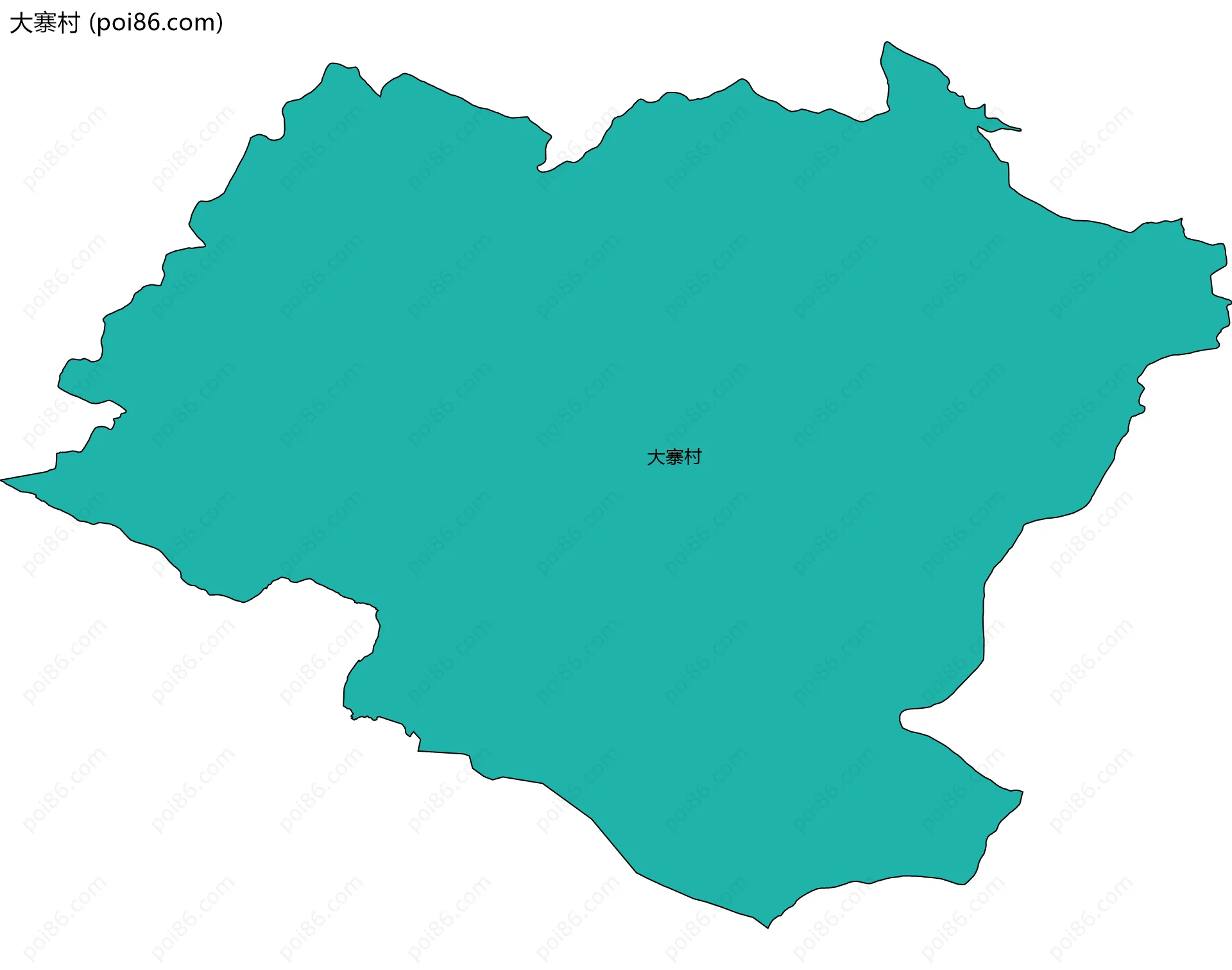 大寨村边界地图