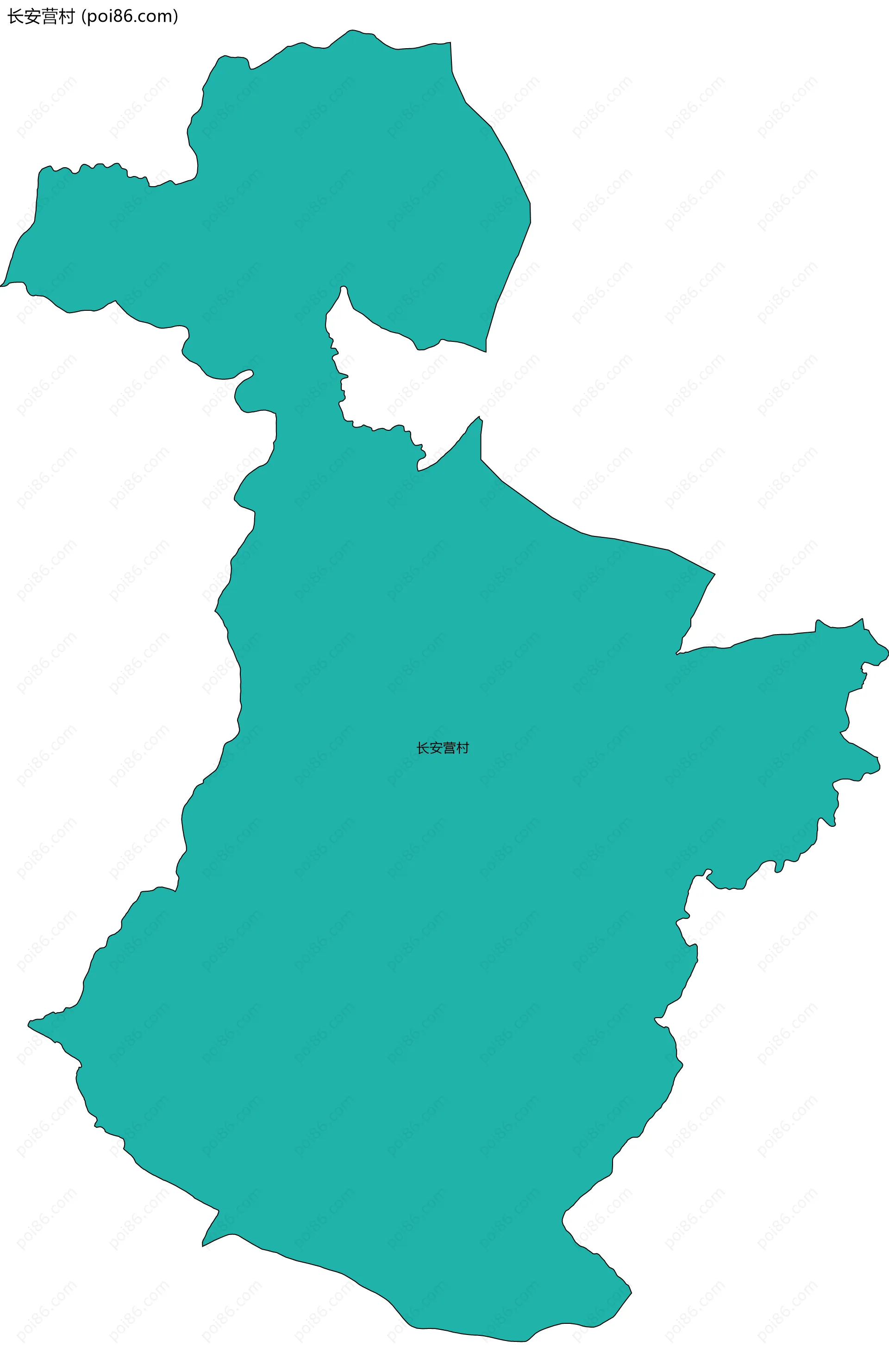 长安营村边界地图