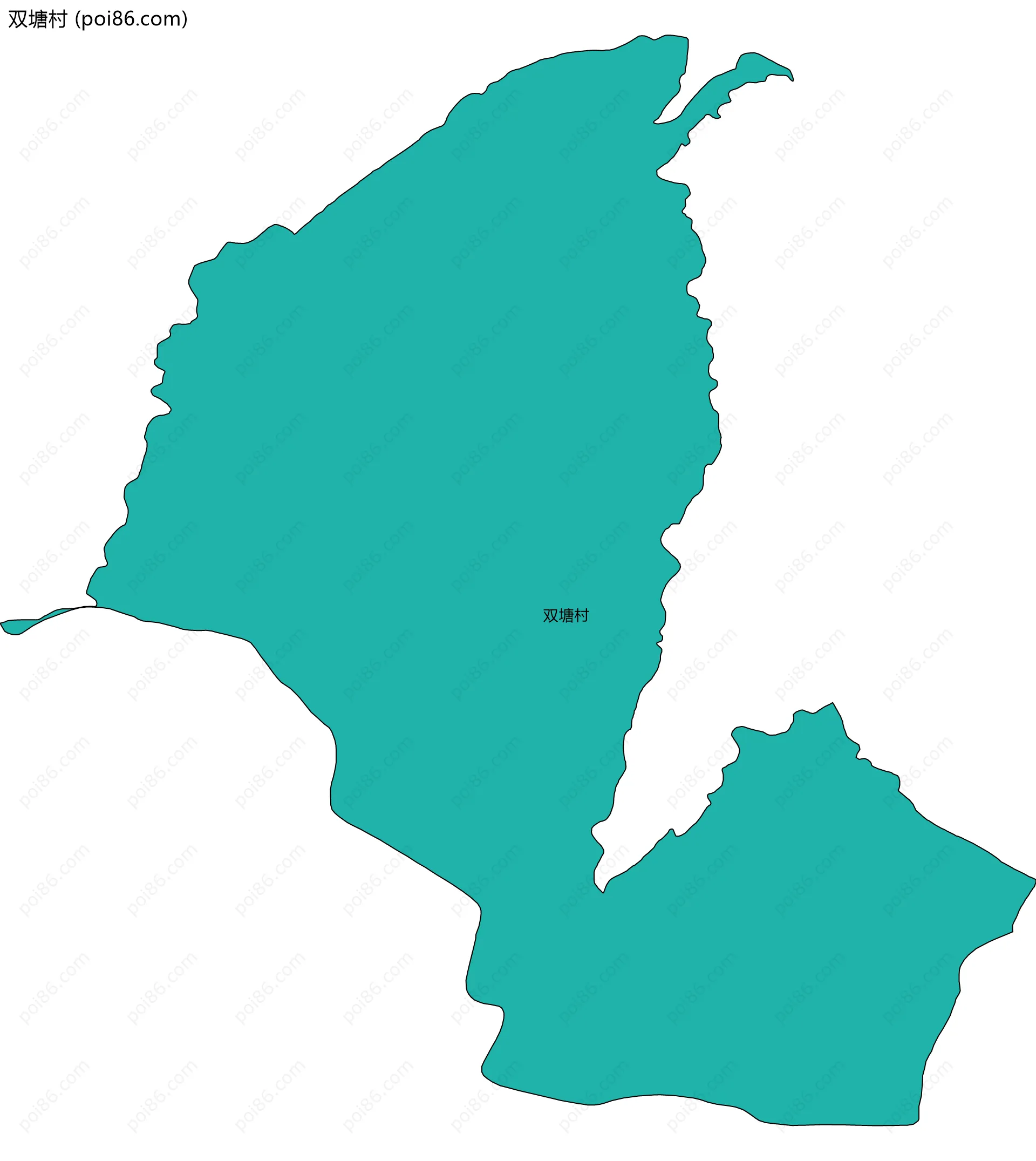 双塘村边界地图