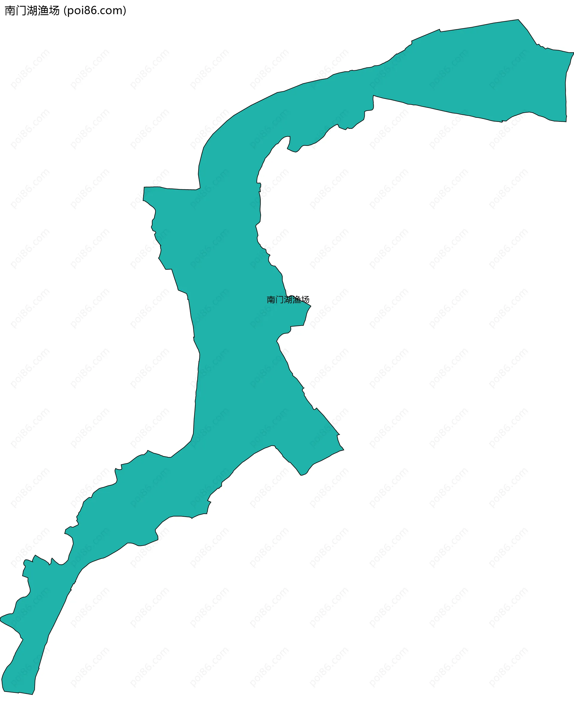 南门湖渔场边界地图