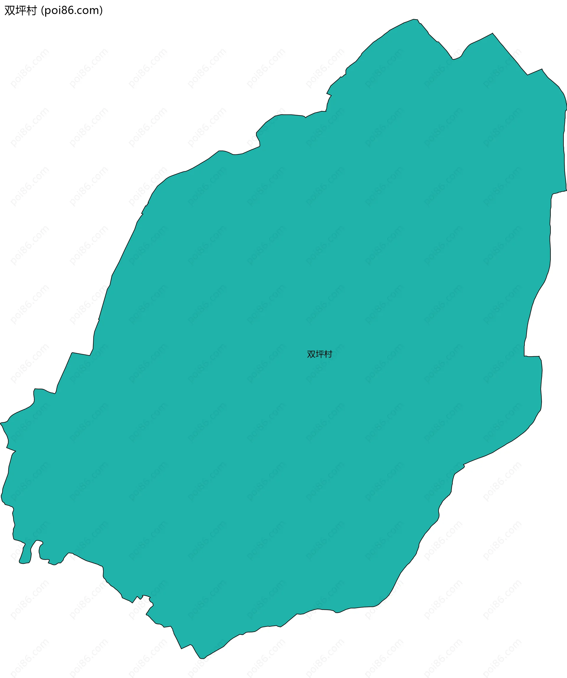 双坪村边界地图