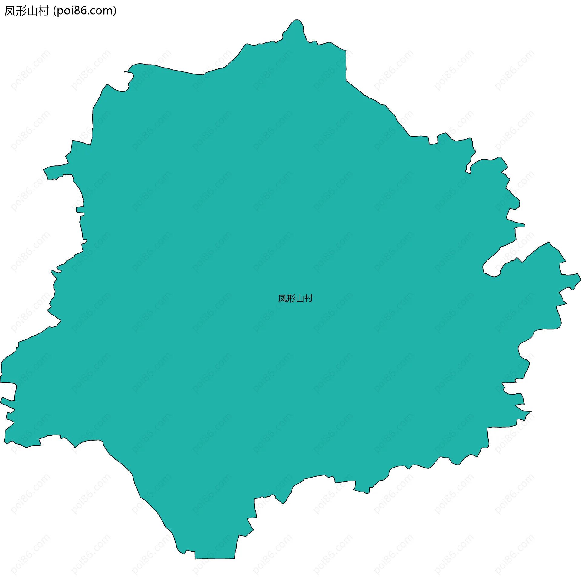 凤形山村边界地图
