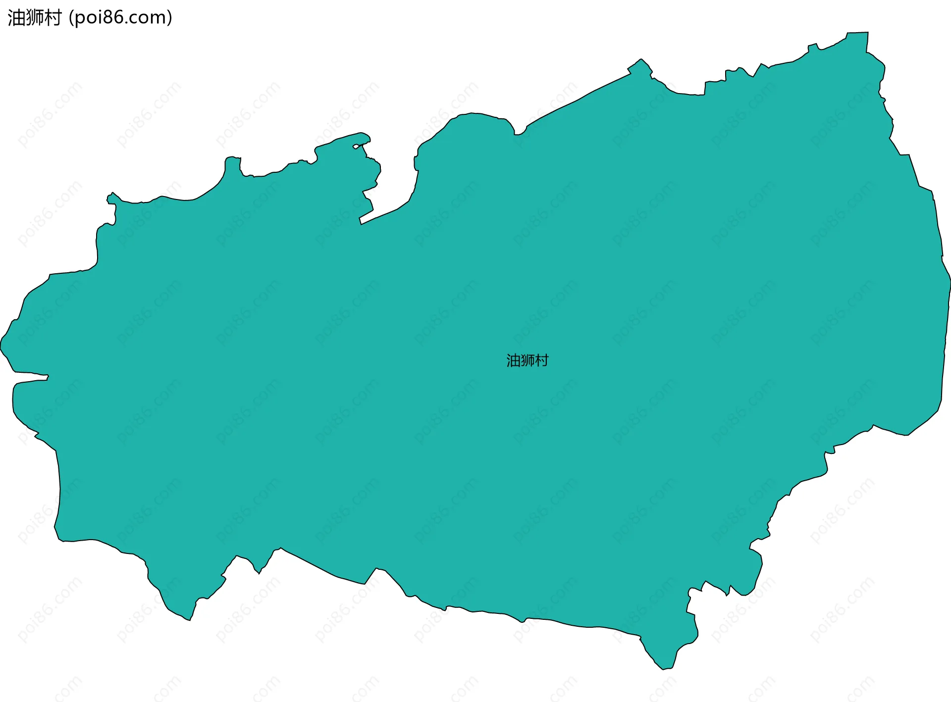 油狮村边界地图