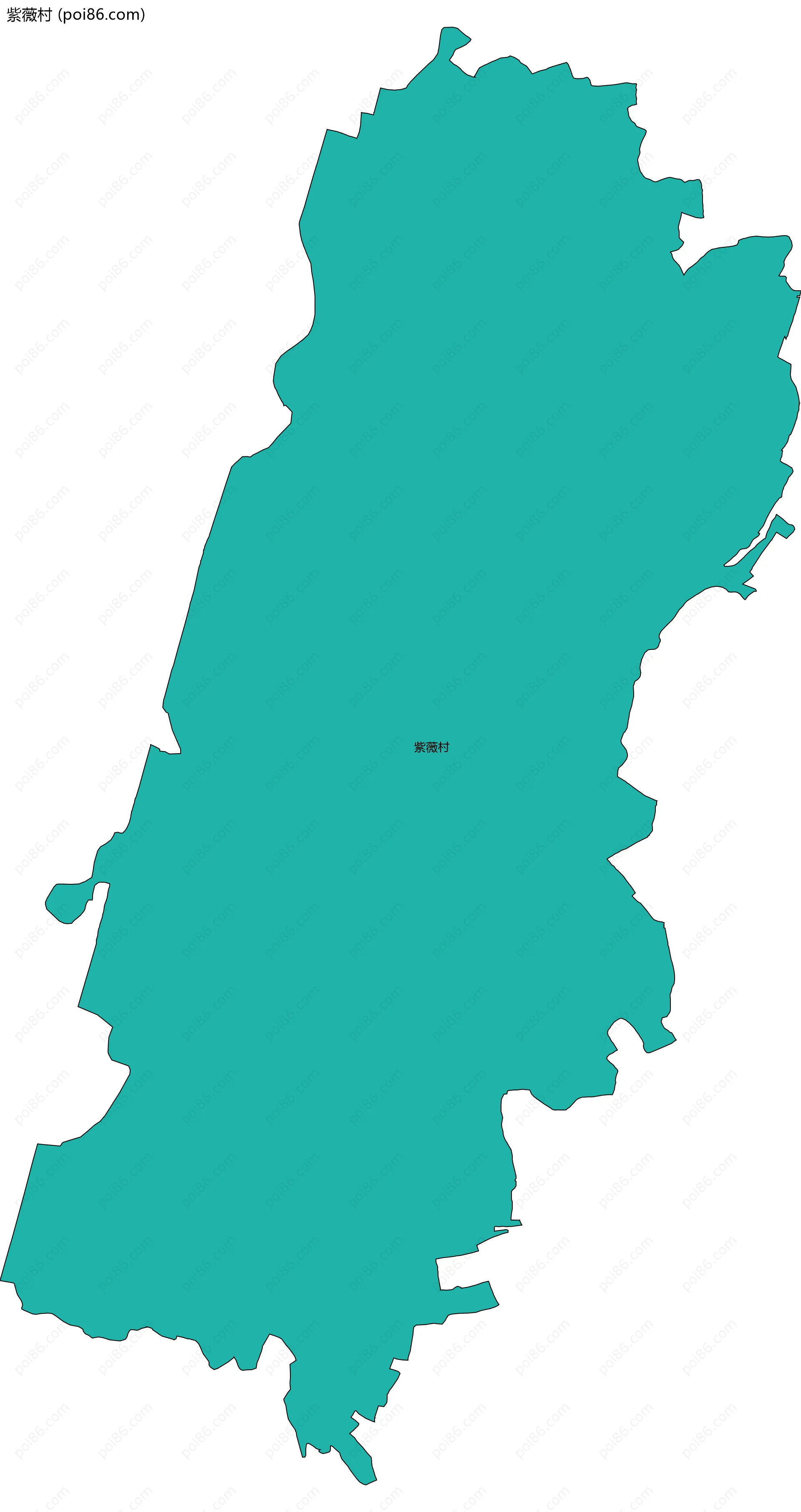 紫薇村边界地图