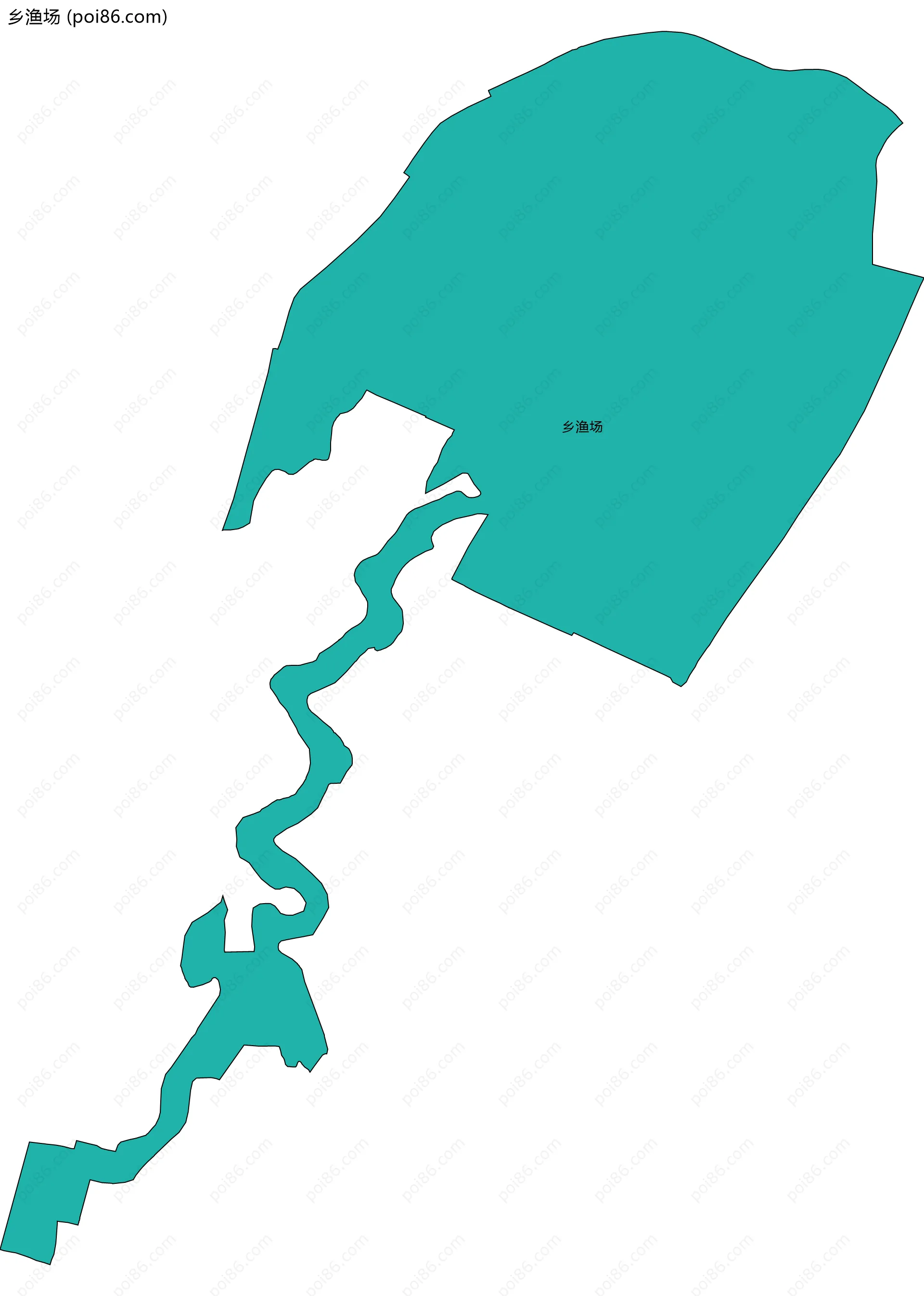 乡渔场边界地图