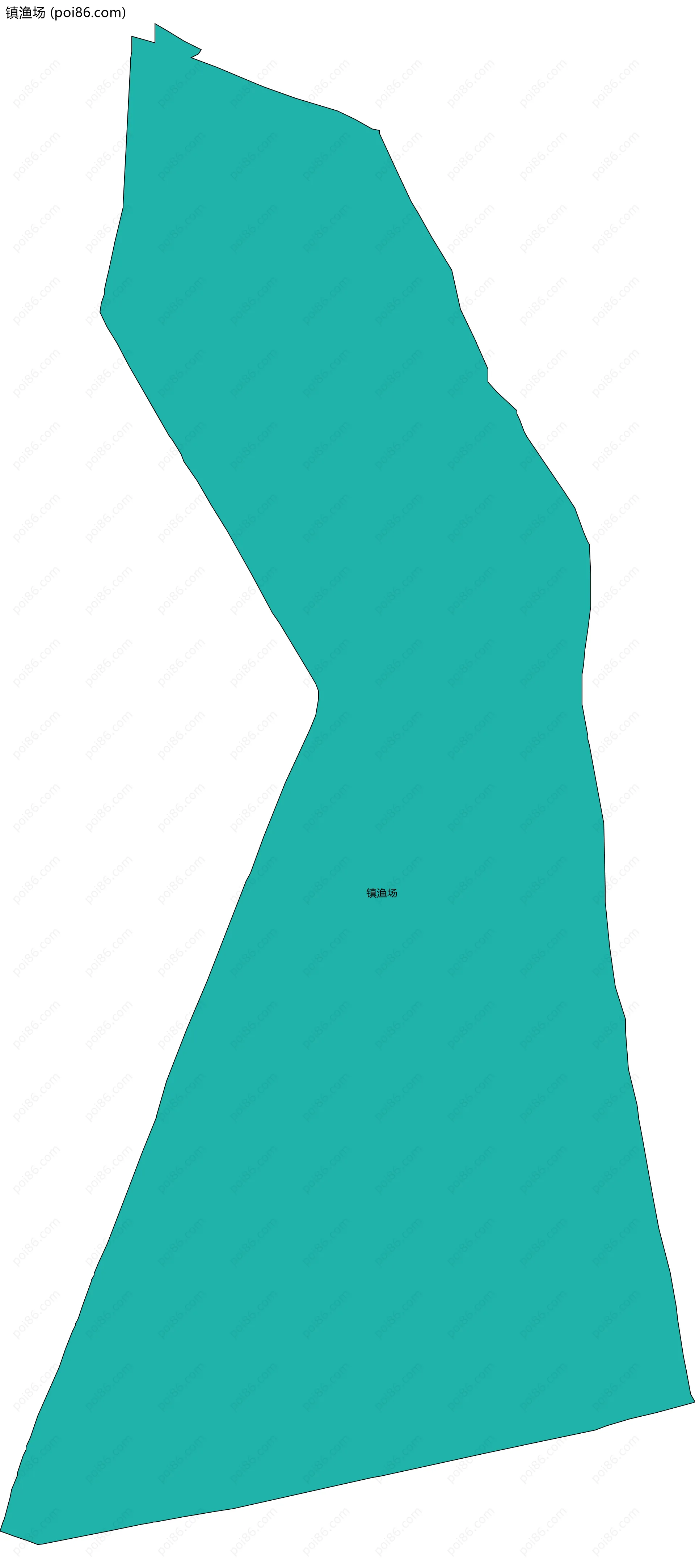 镇渔场边界地图