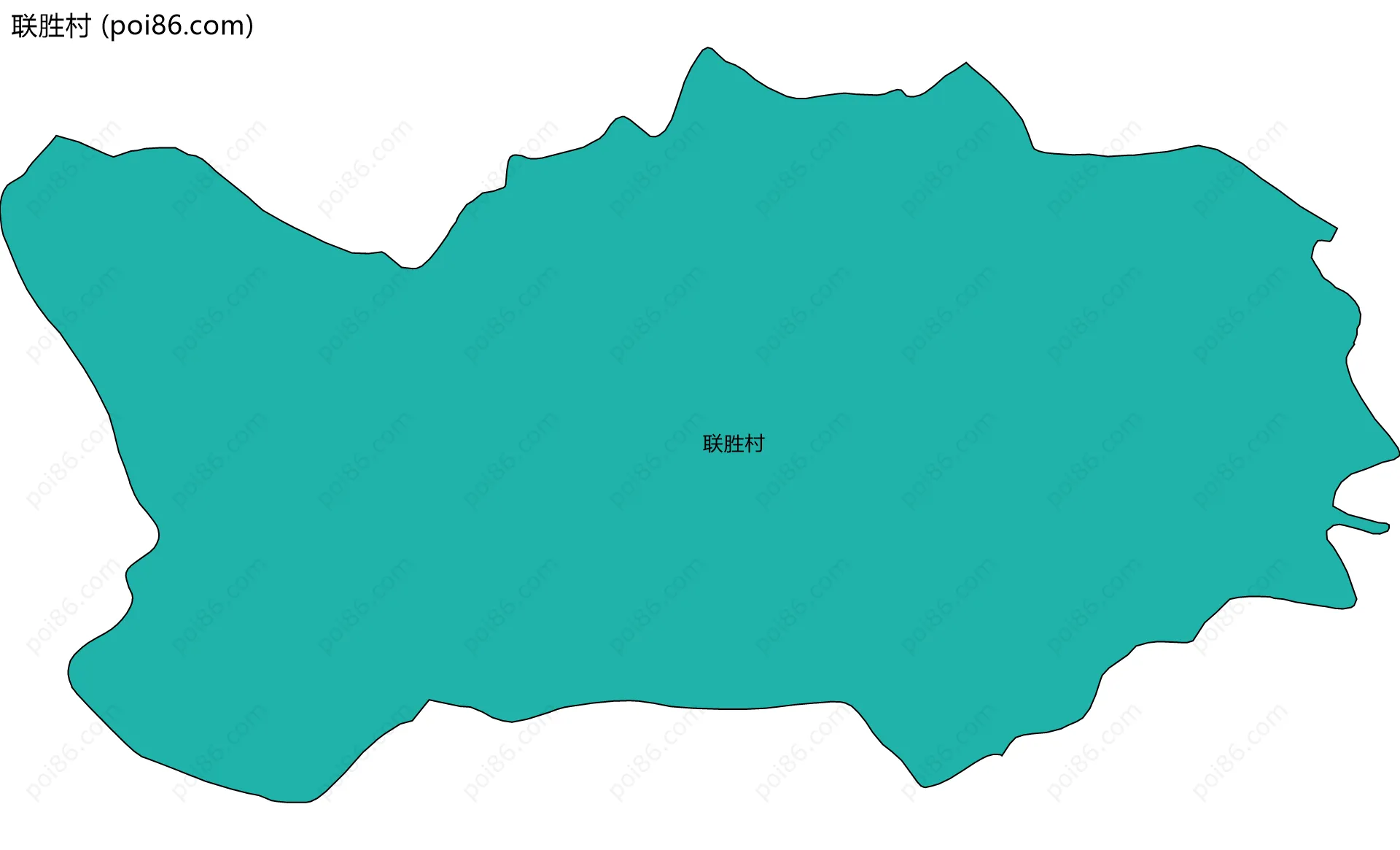 联胜村边界地图