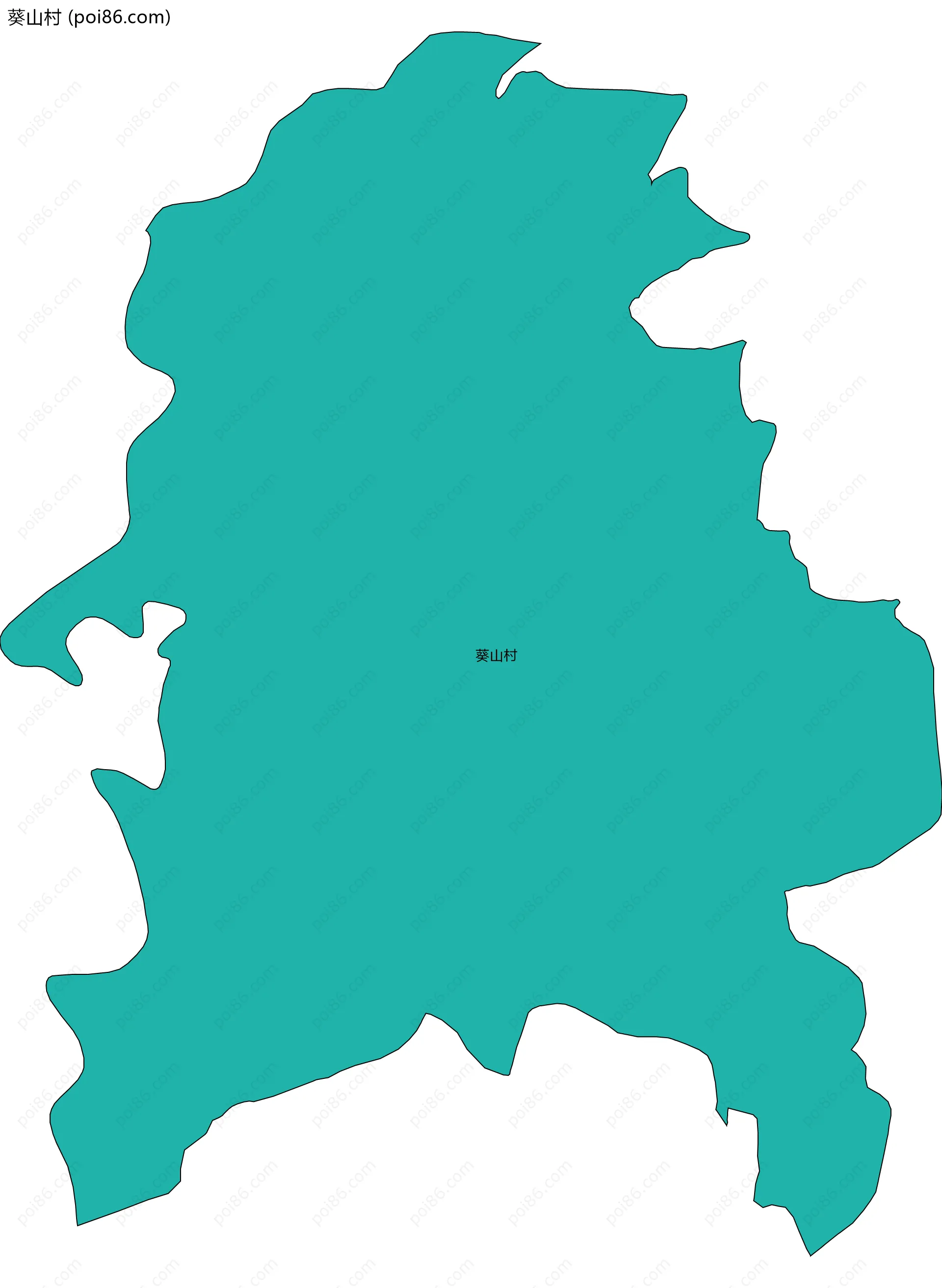 葵山村边界地图