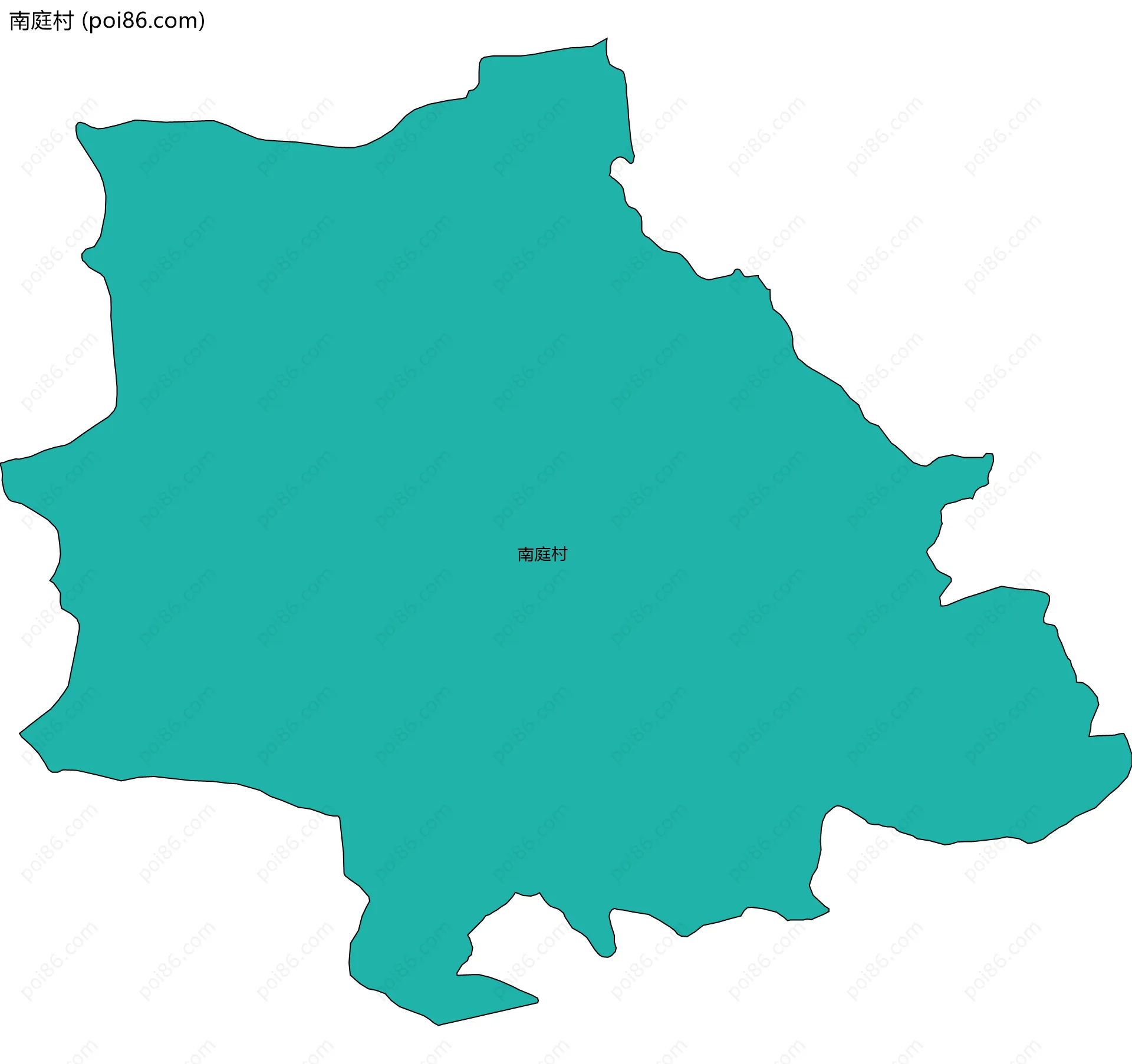 南庭村边界地图