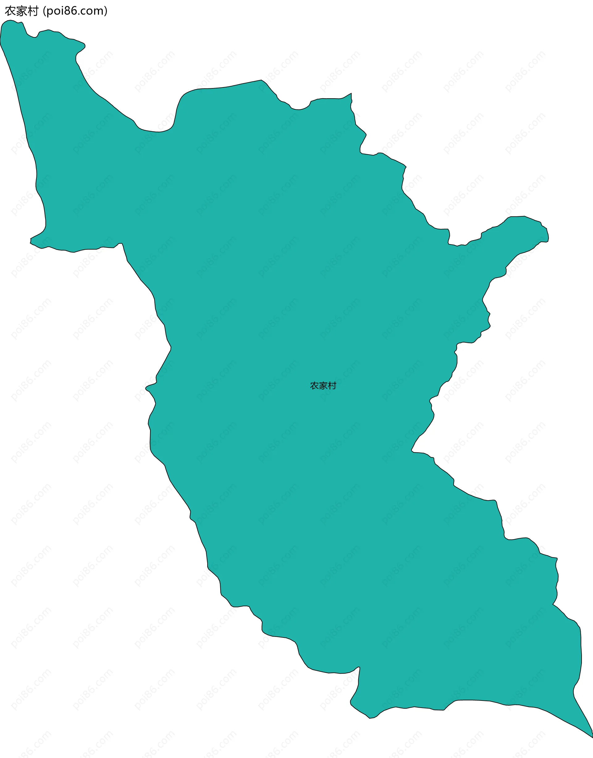 农家村边界地图
