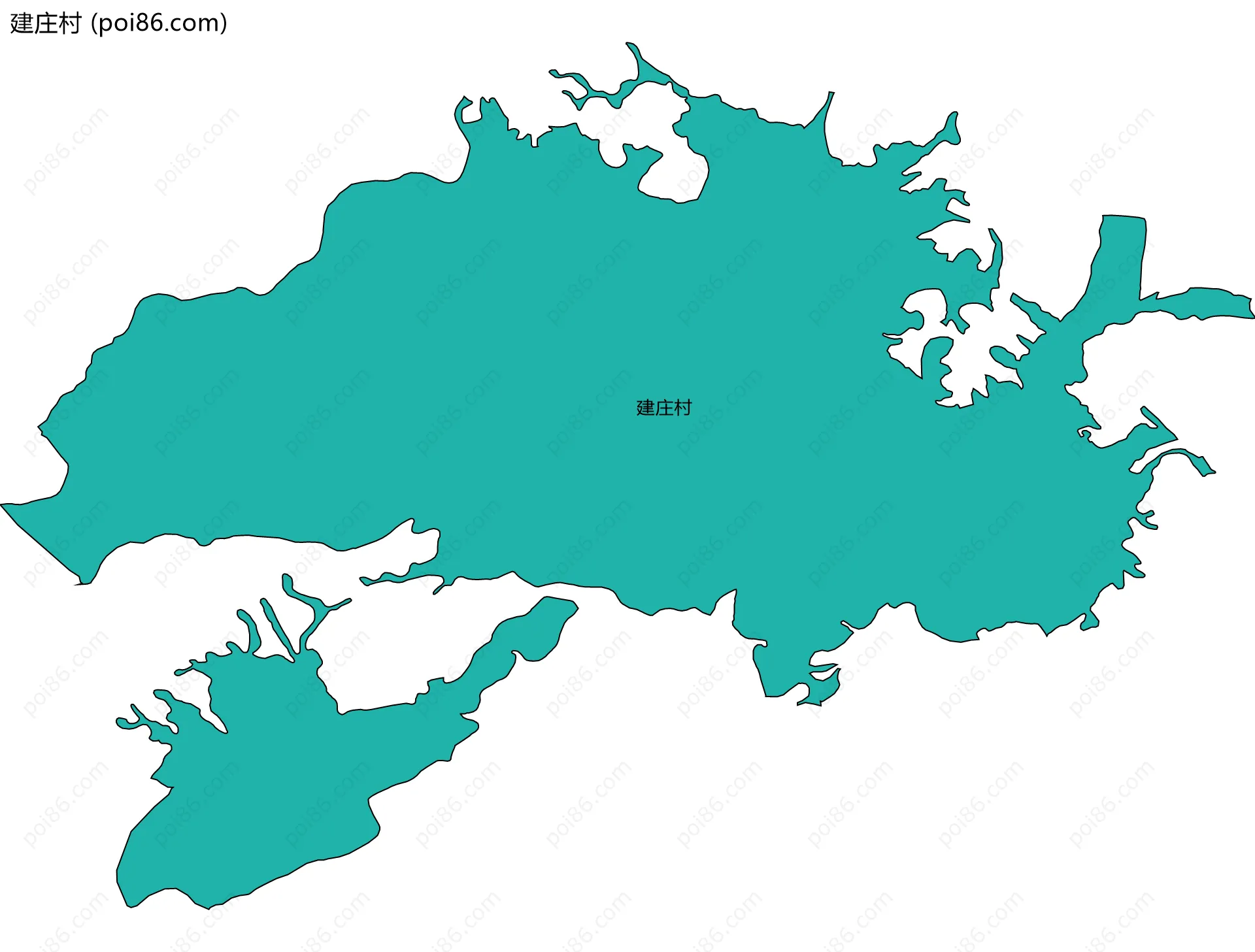 建庄村边界地图