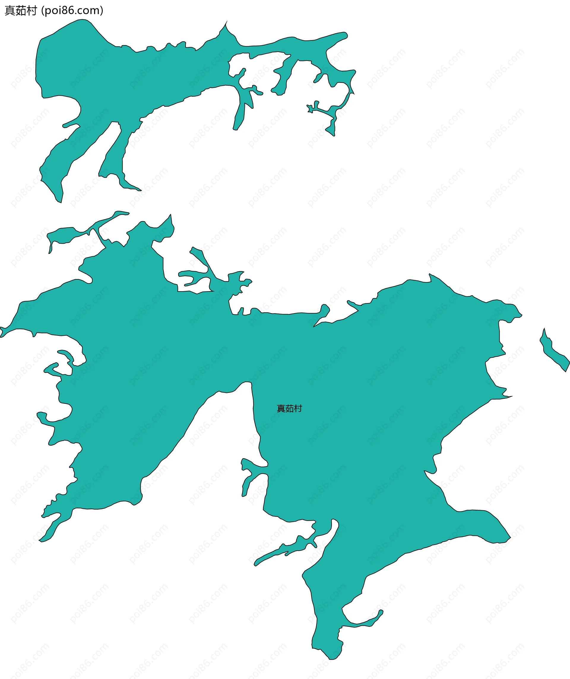 真茹村边界地图