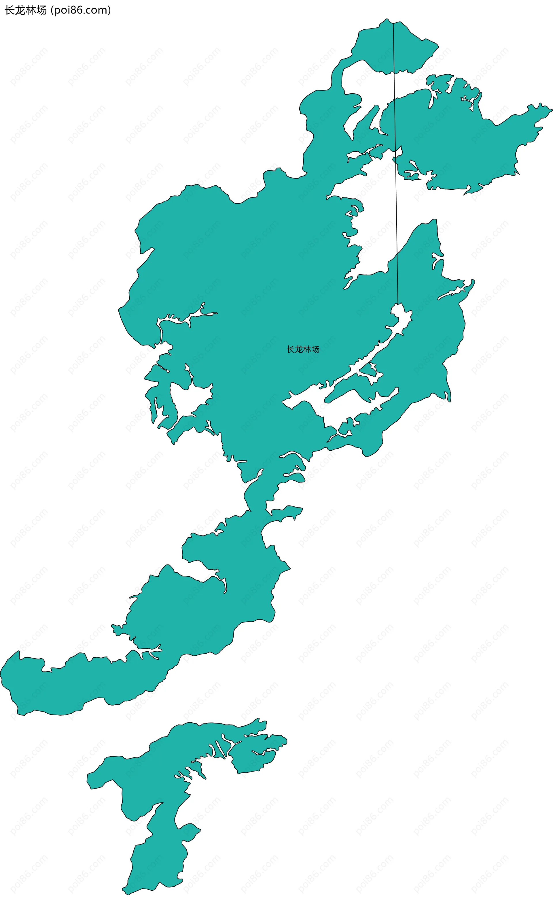 长龙林场边界地图