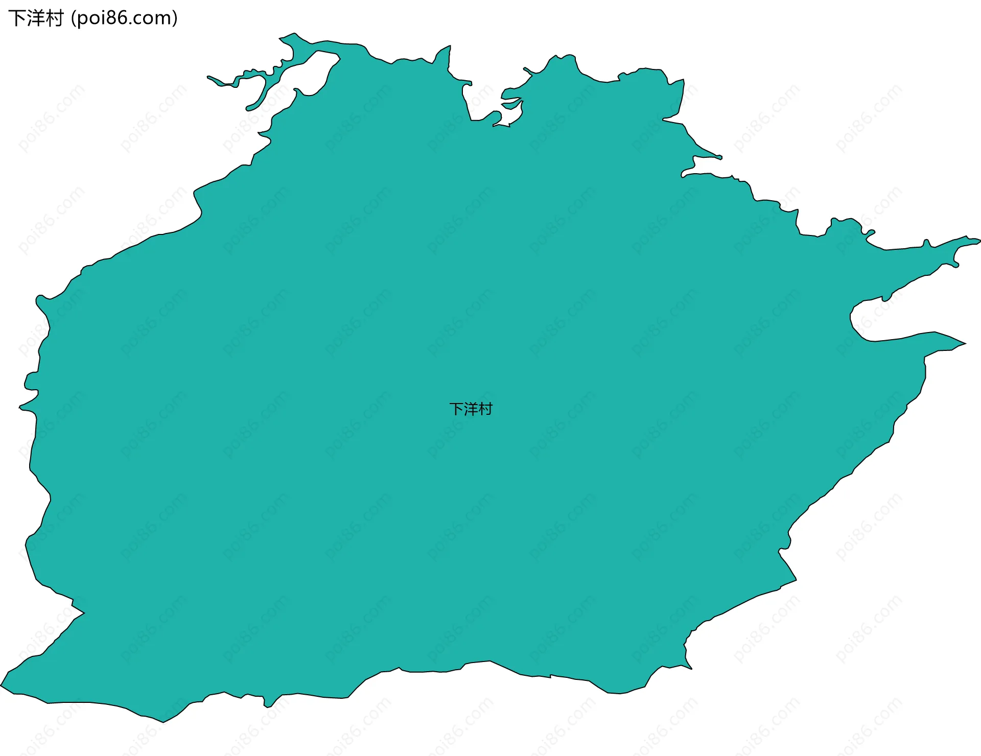下洋村边界地图