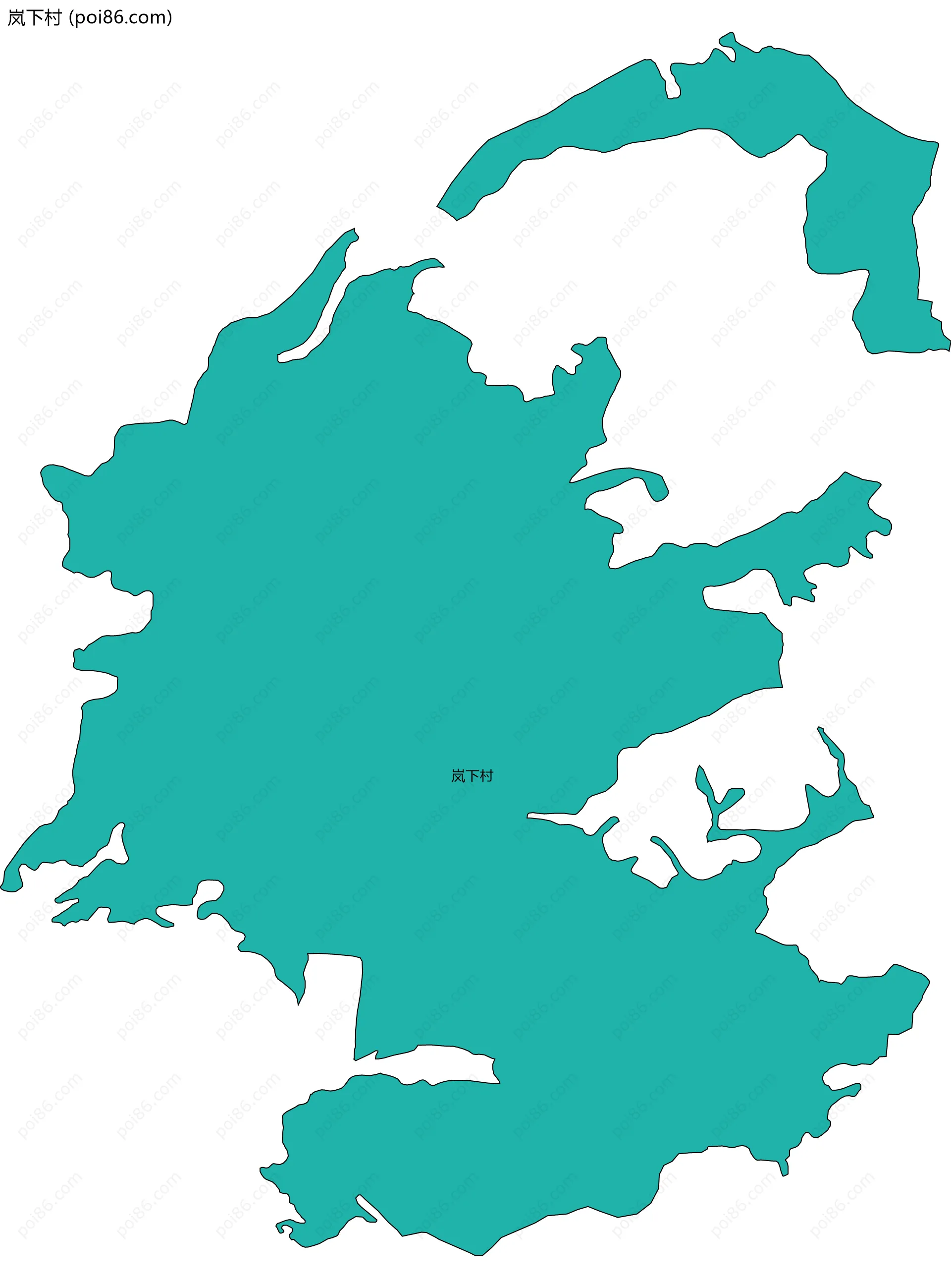 岚下村边界地图