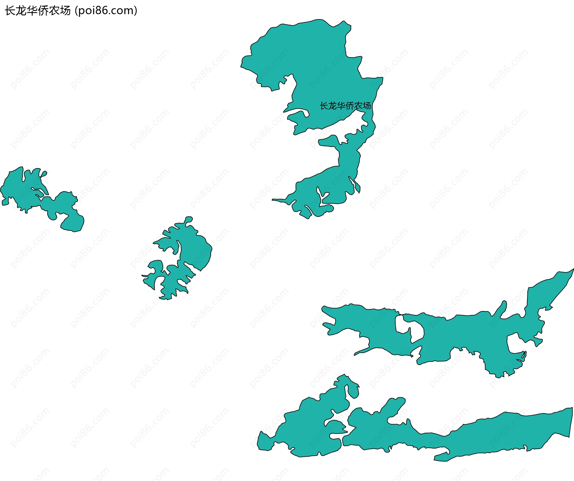 长龙华侨农场边界地图
